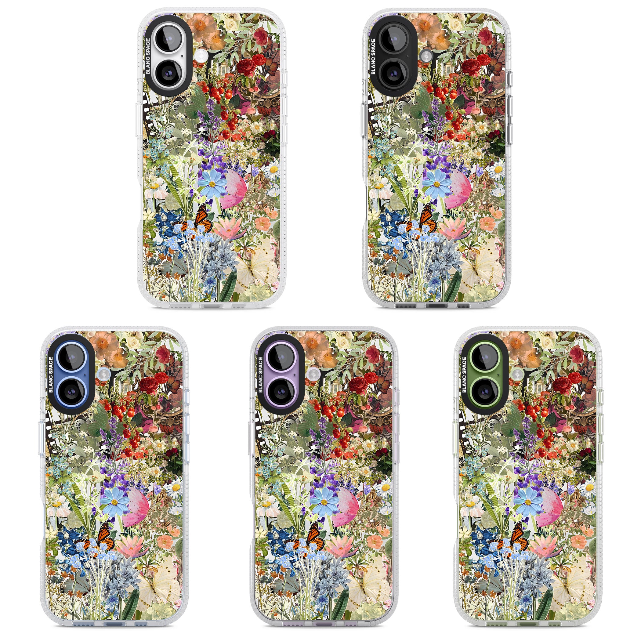Flower Mix Collage iPhone 17 Impact Air Clear Phone Case APT Impact Protection