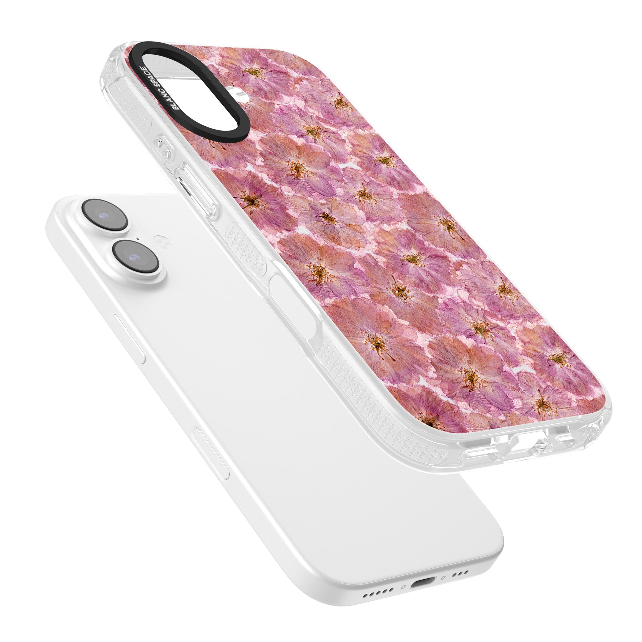 Large Pink Florals iPhone 17 Impact Air Clear Phone Case Colours