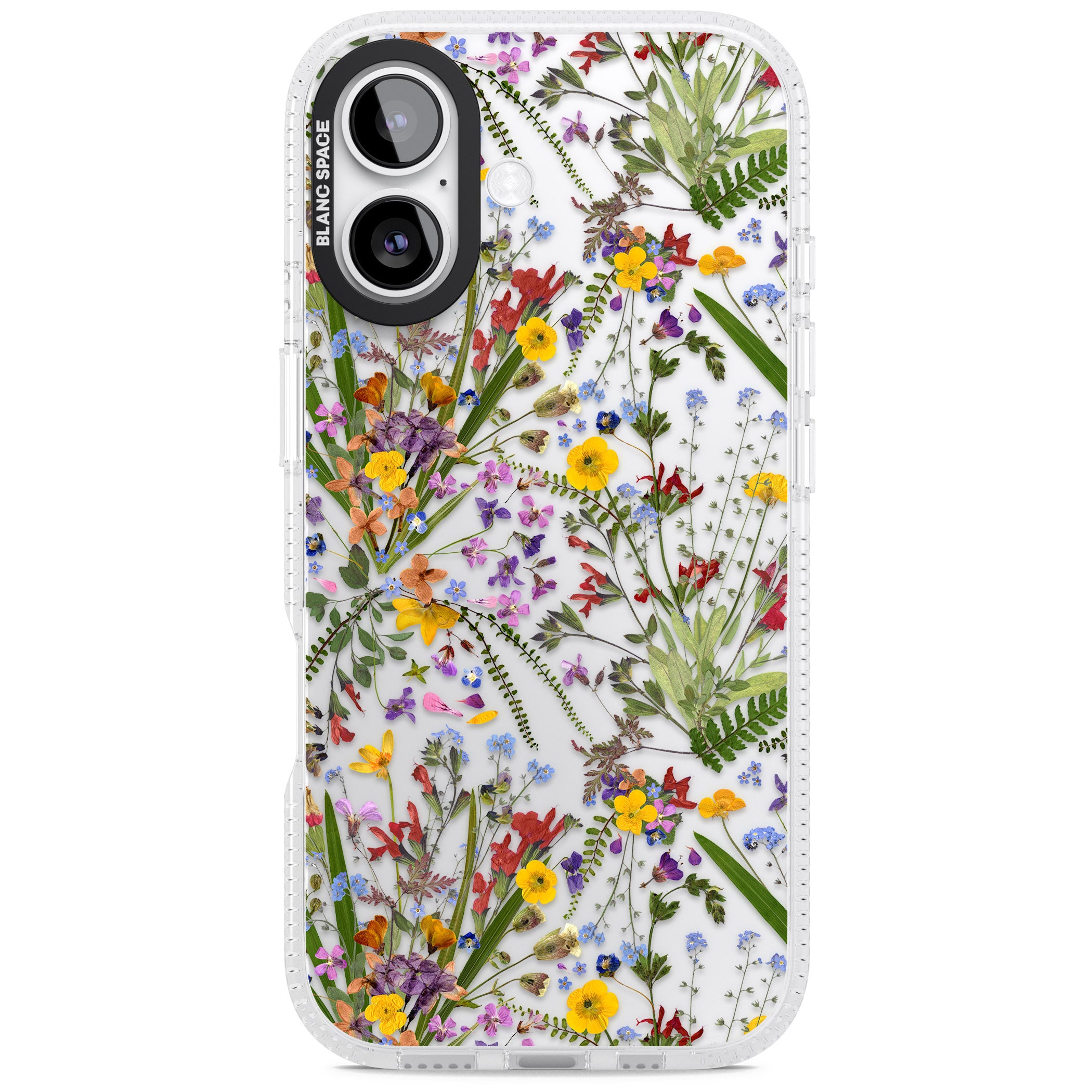 Wildflower & Leaves iPhone 17 Impact Air Clear Phone Case