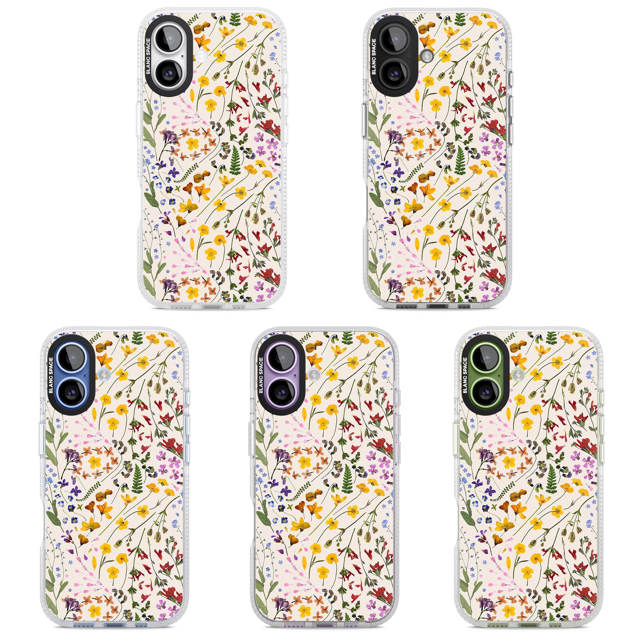 Wildflower Bouquet Cream iPhone 17 Impact Air Clear Phone Case APT Impact Protection