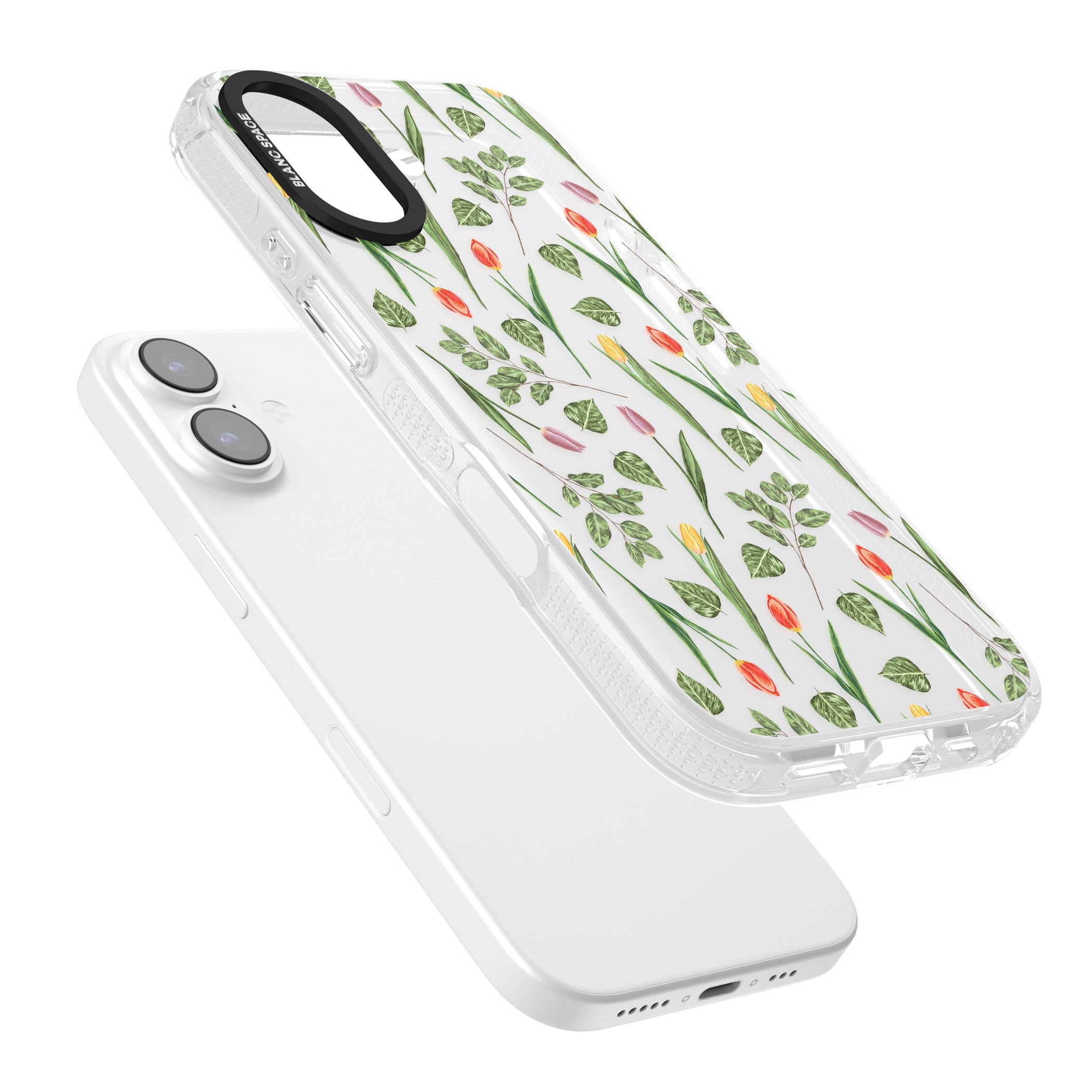 Spring Tulips Floral iPhone 17 Impact Air Clear Phone Case Colours