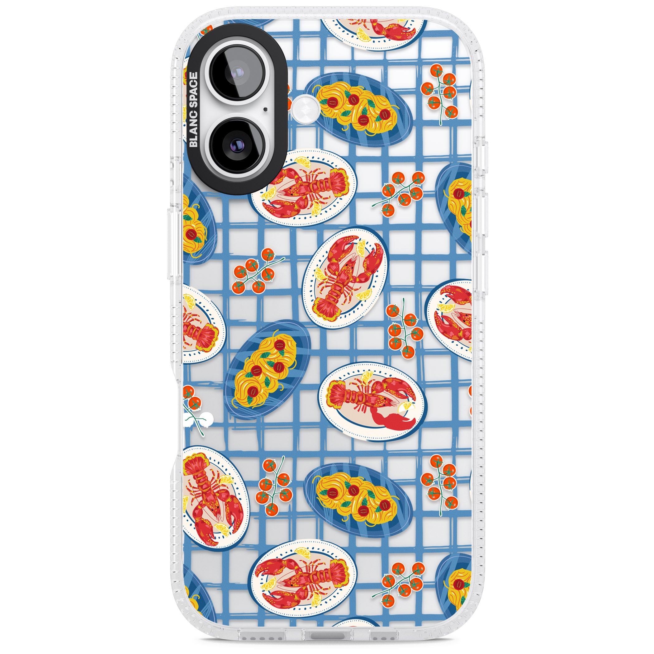 Lobster & Pasta Picnic iPhone 17 Impact Air Clear Phone Case