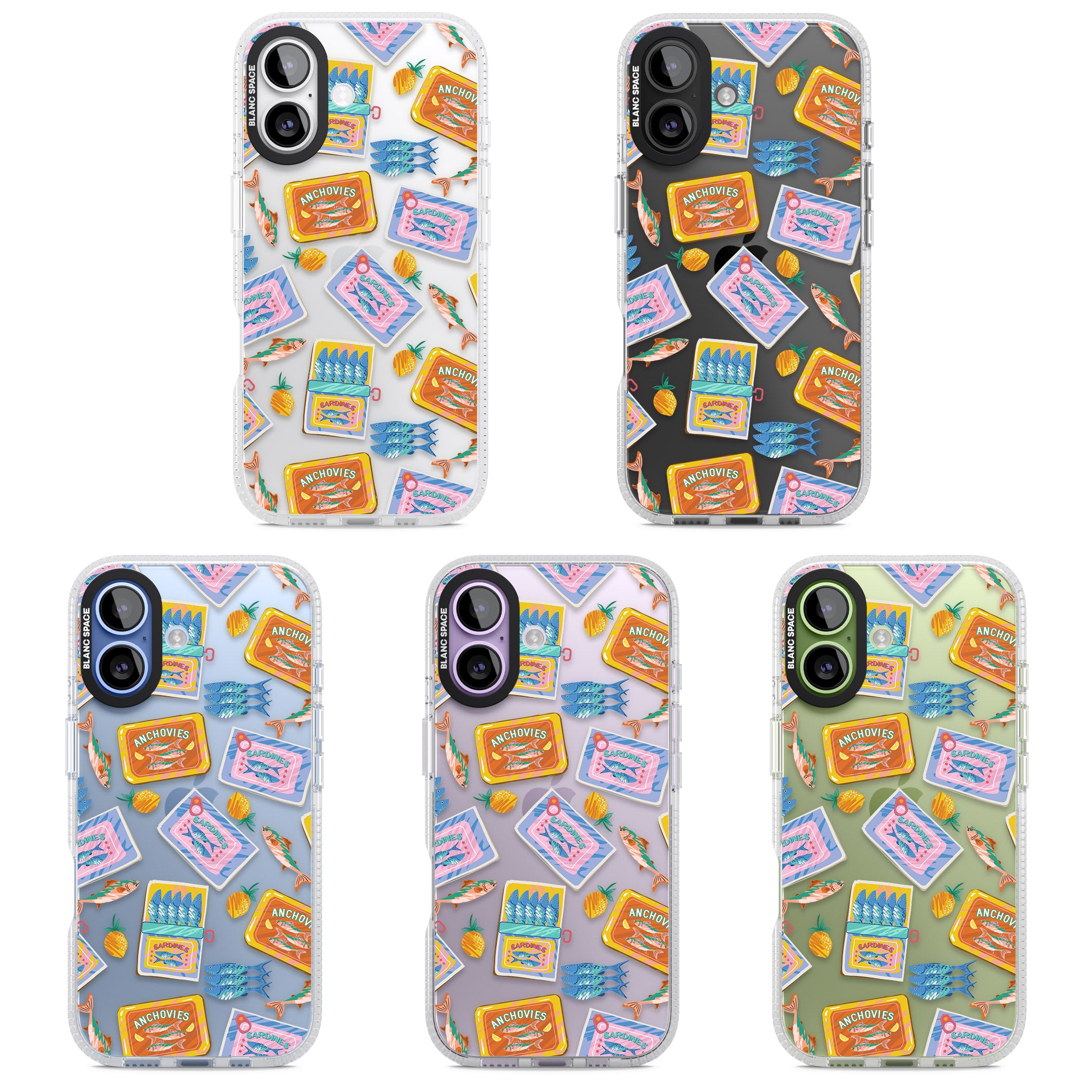 Sardines & Anchovies iPhone 17 Impact Air Clear Phone Case APT Impact Protection