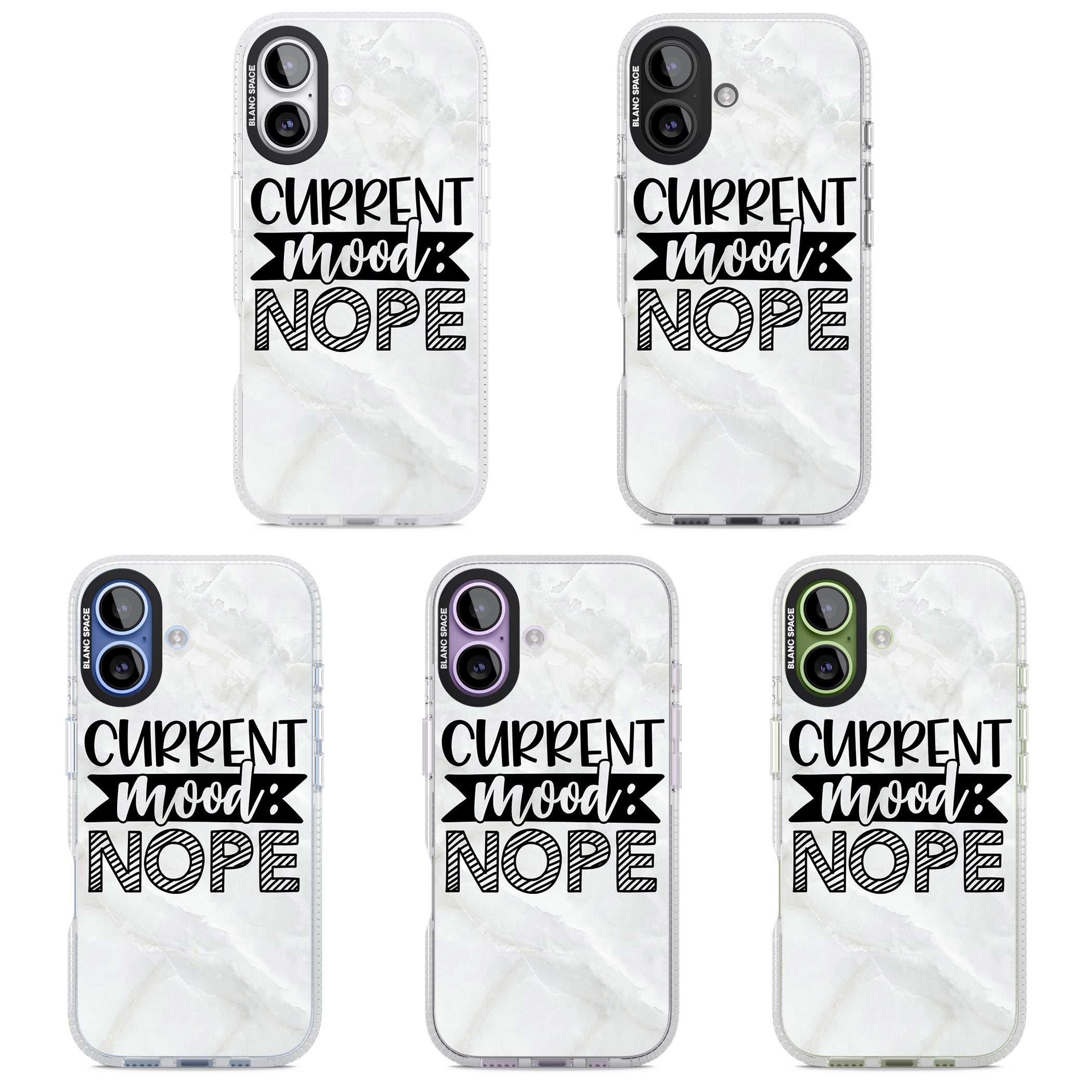 Current Mood Nope iPhone 17 Impact Air Clear Phone Case APT Impact Protection