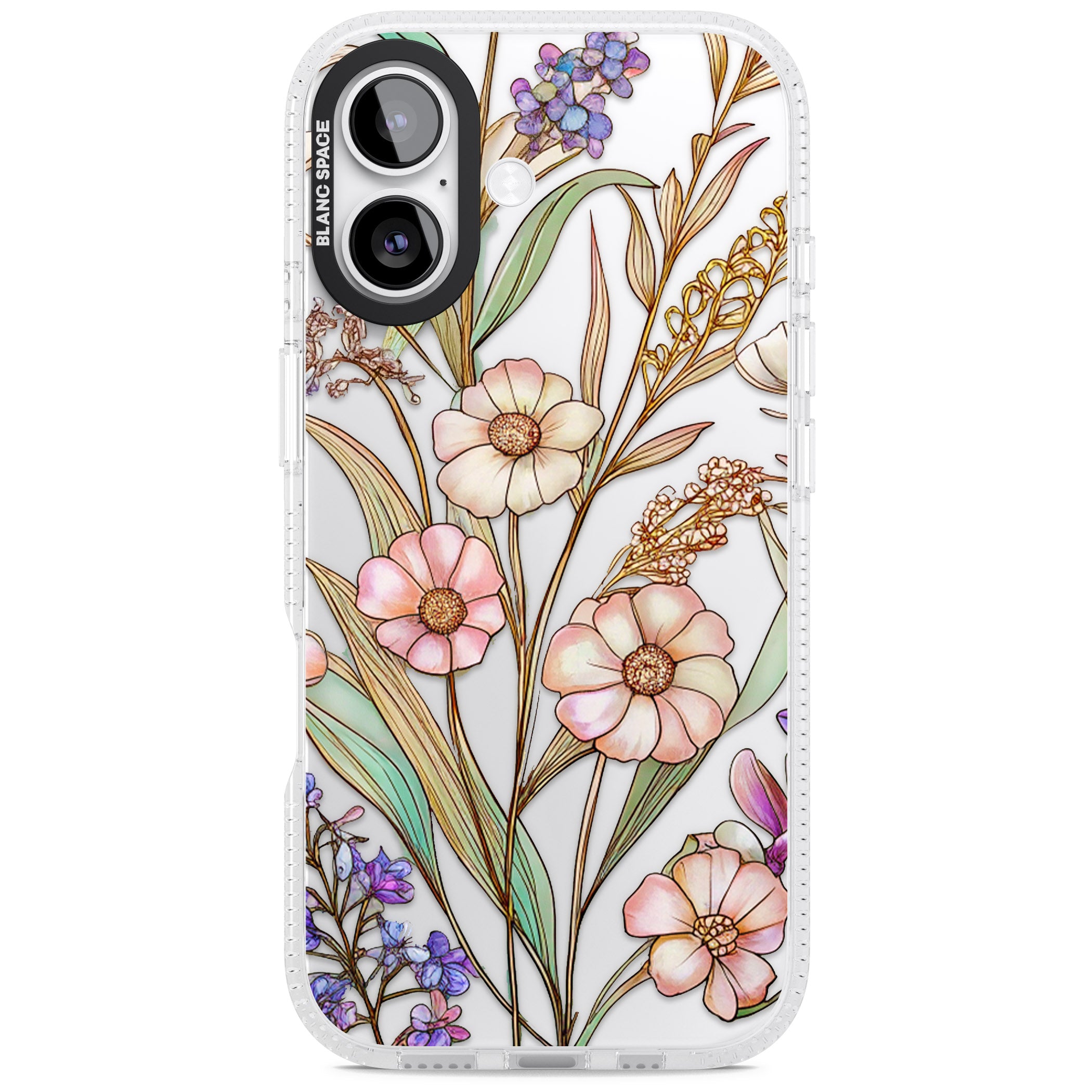 Glass Spring Flowers iPhone 17 Impact Air Clear Phone Case
