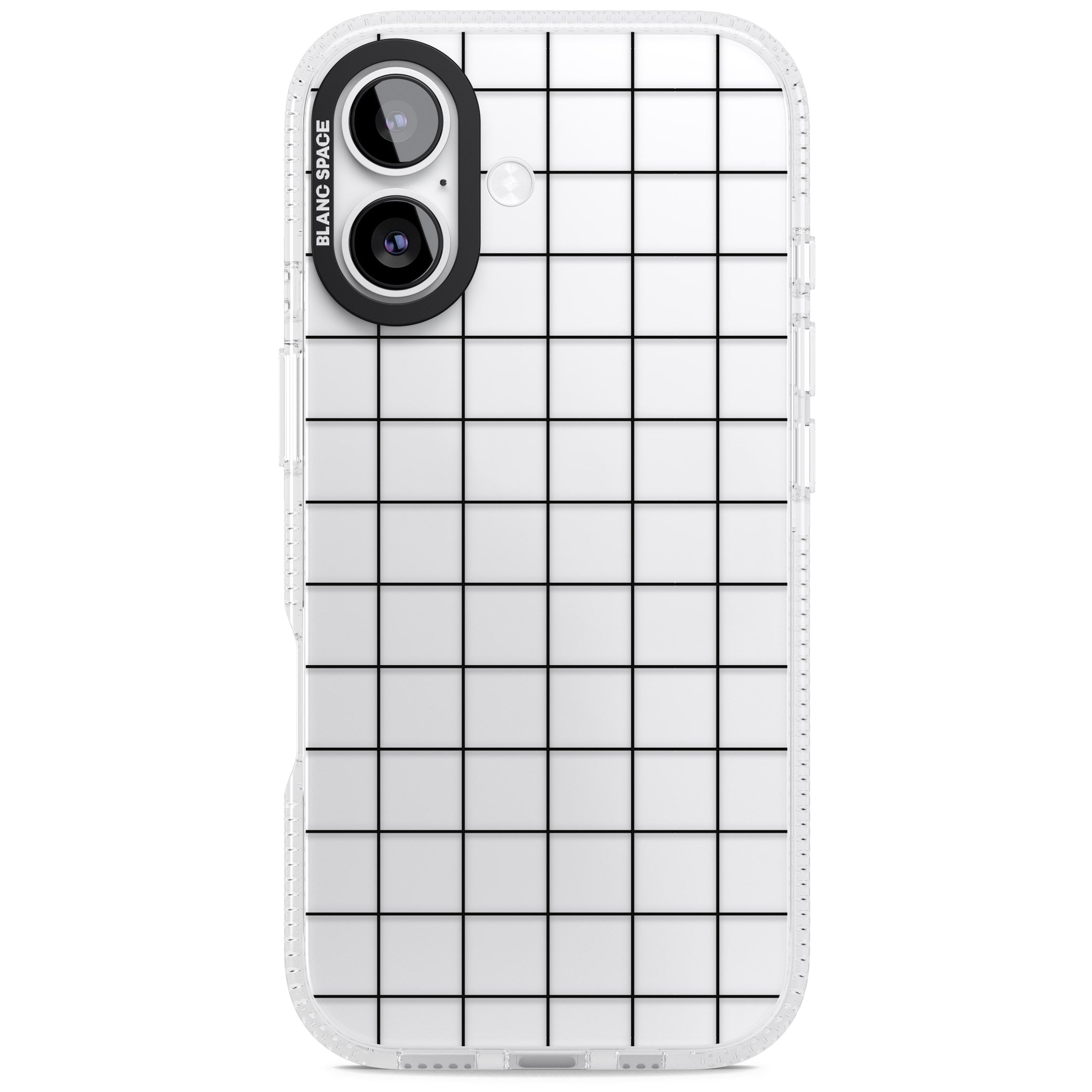 Simplistic Large Grid iPhone 17 Impact Air Clear Phone Case