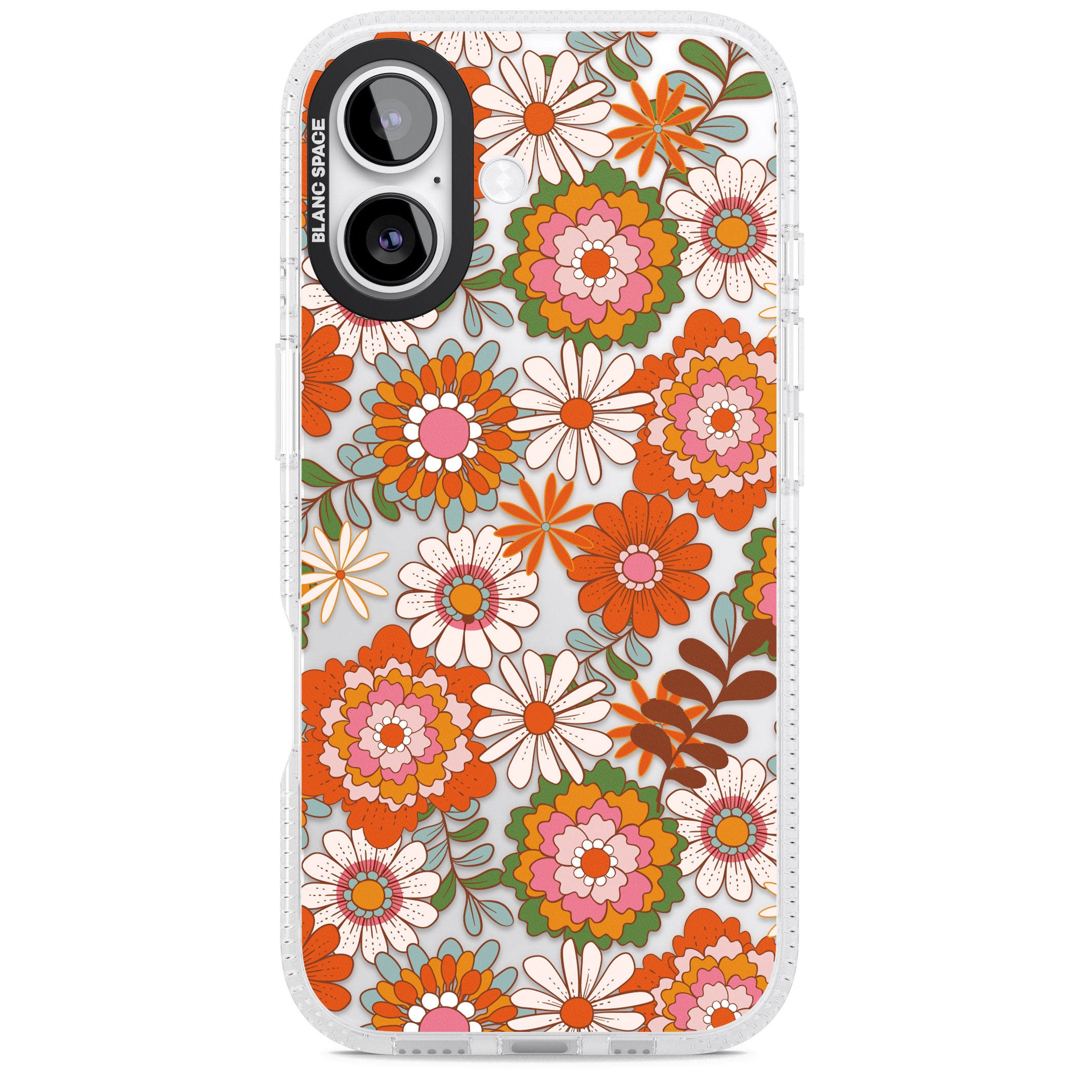 Seventies Bloom iPhone 17 Impact Air Clear Phone Case