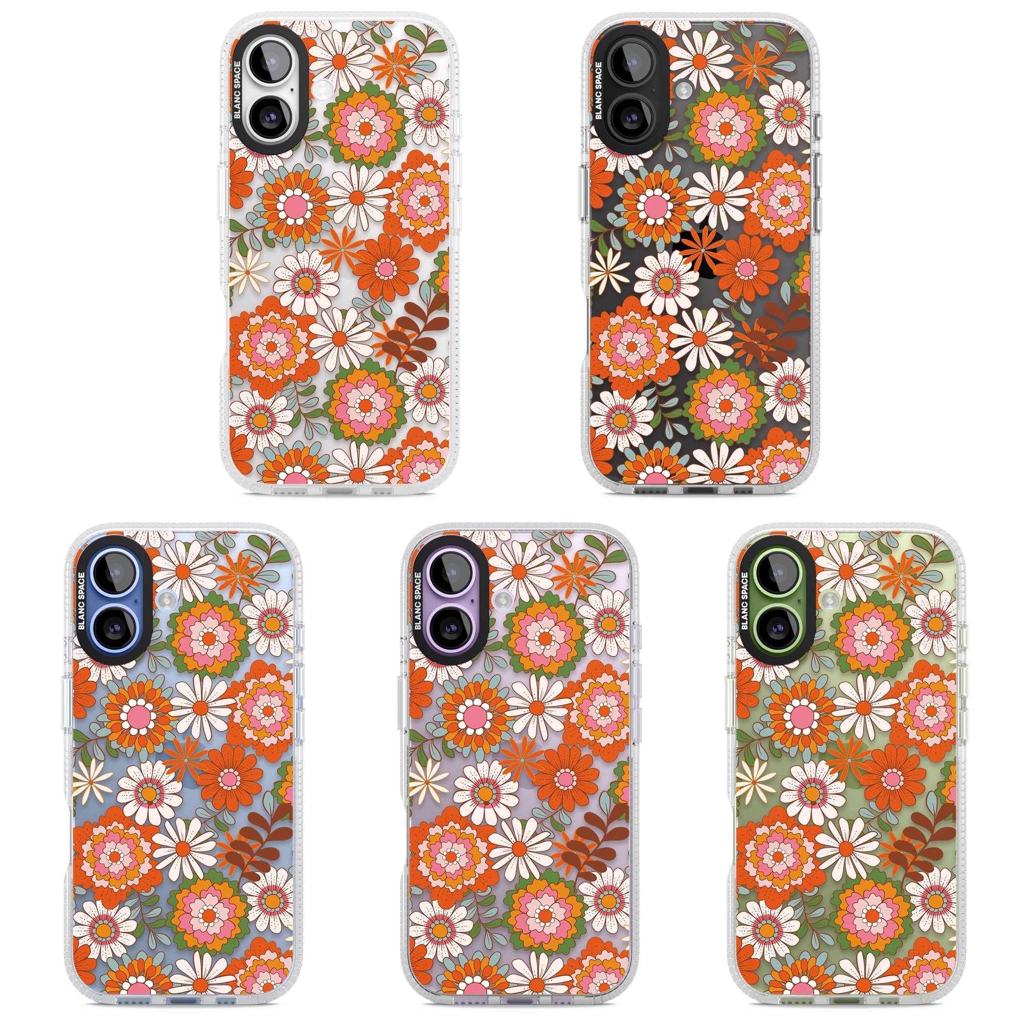 Seventies Bloom iPhone 17 Impact Air Clear Phone Case APT Impact Protection