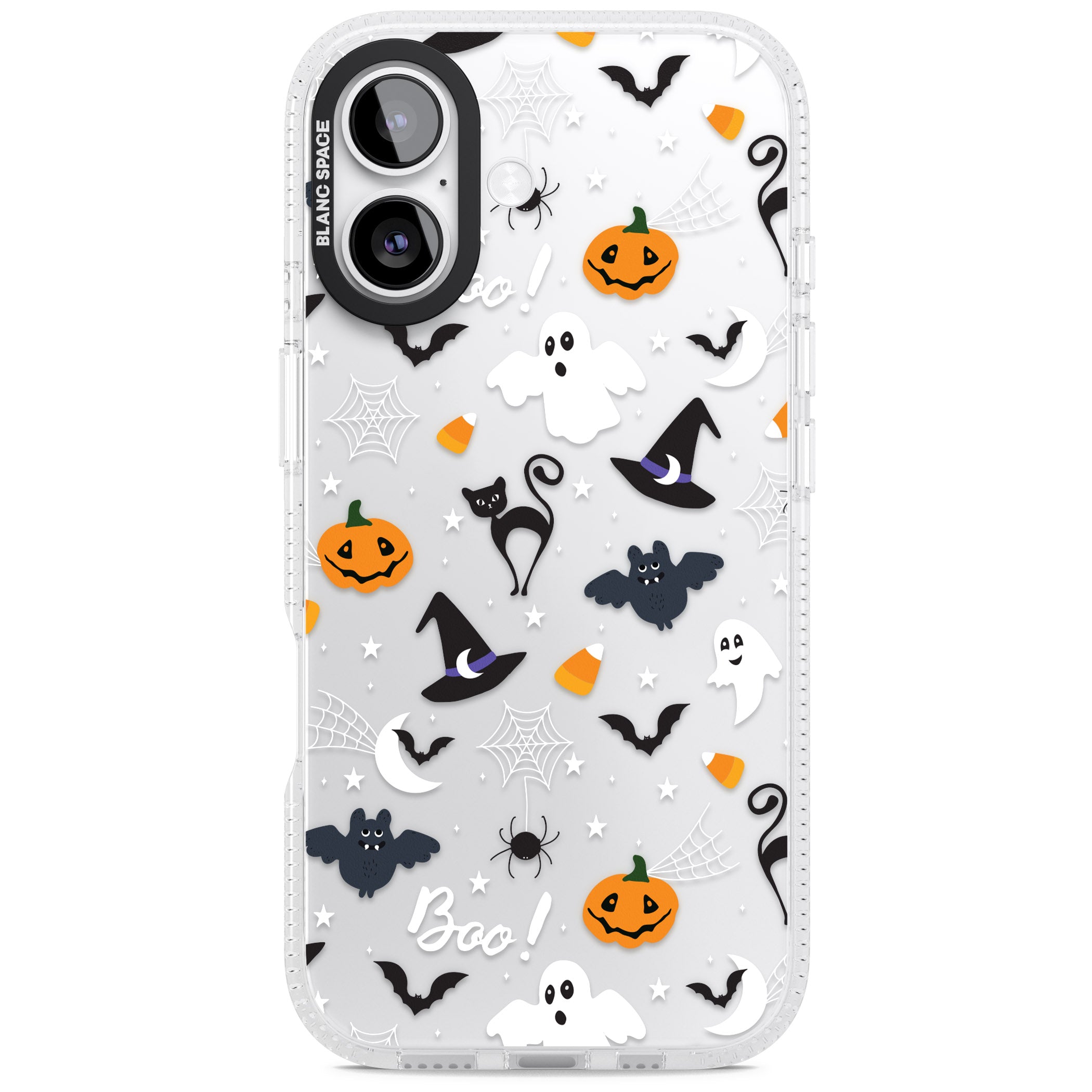 Halloween Mix Pattern iPhone 17 Impact Air Clear Phone Case