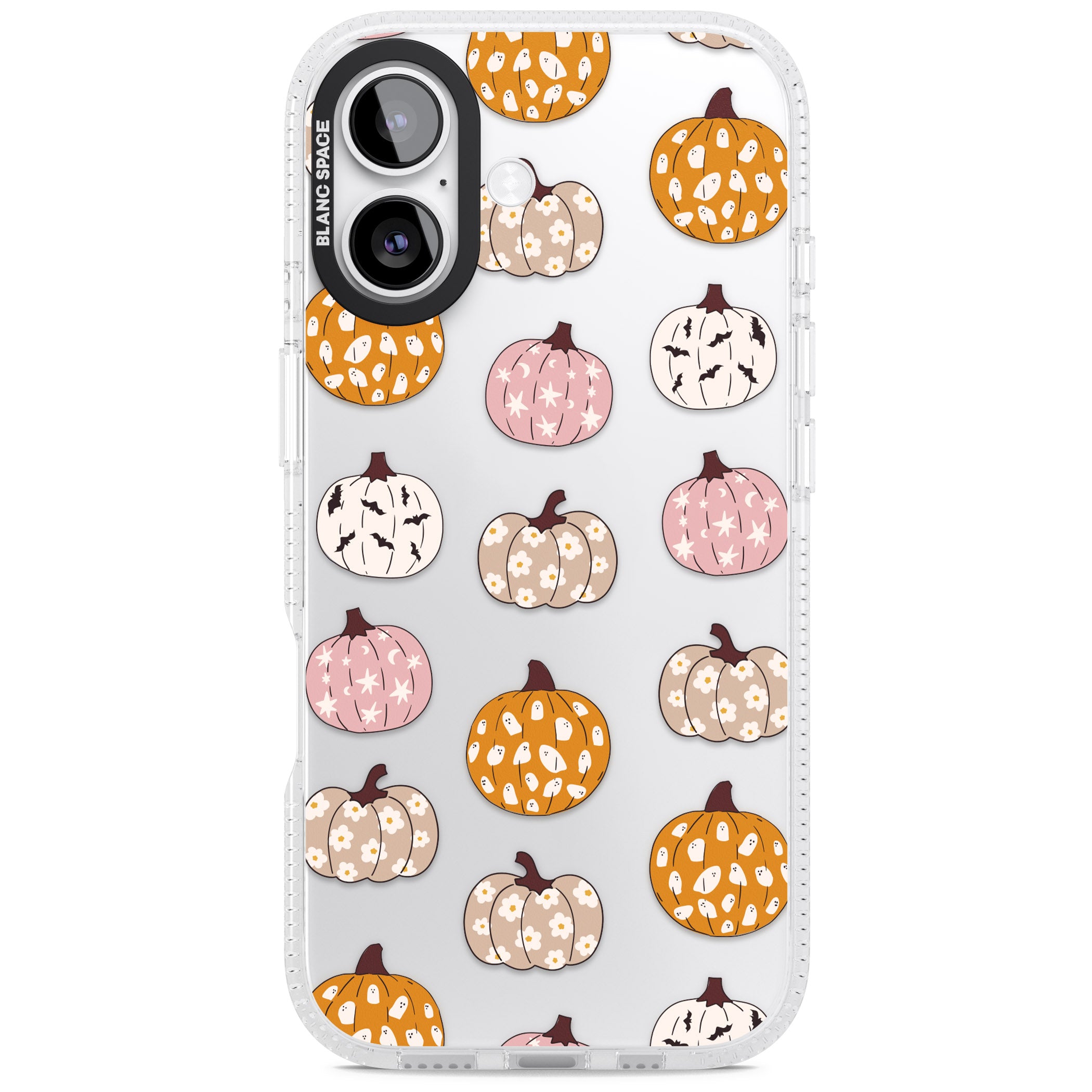 Floral Pumpkins iPhone 17 Impact Air Clear Phone Case
