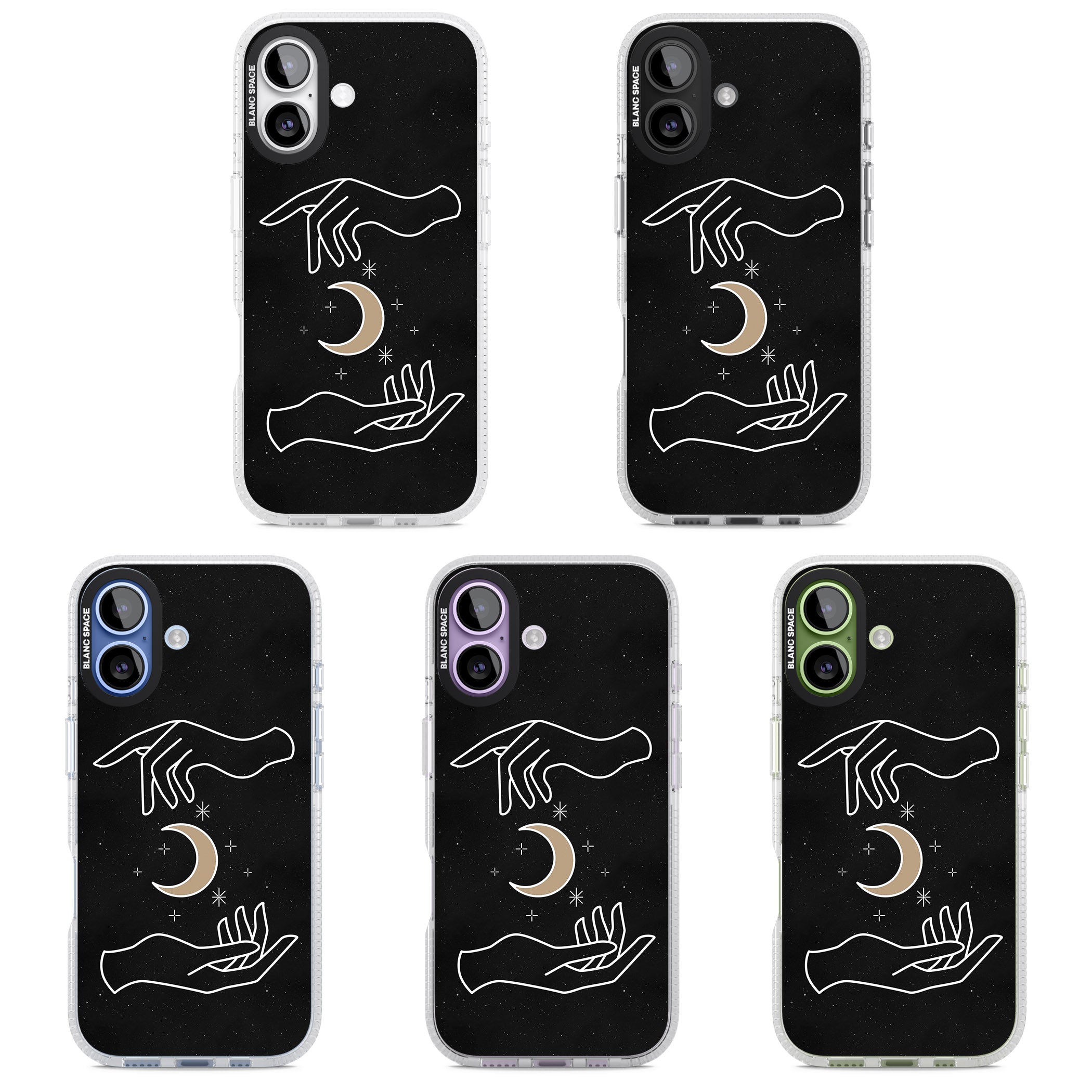 Cosmic Hands iPhone 17 Impact Air Clear Phone Case APT Impact Protection