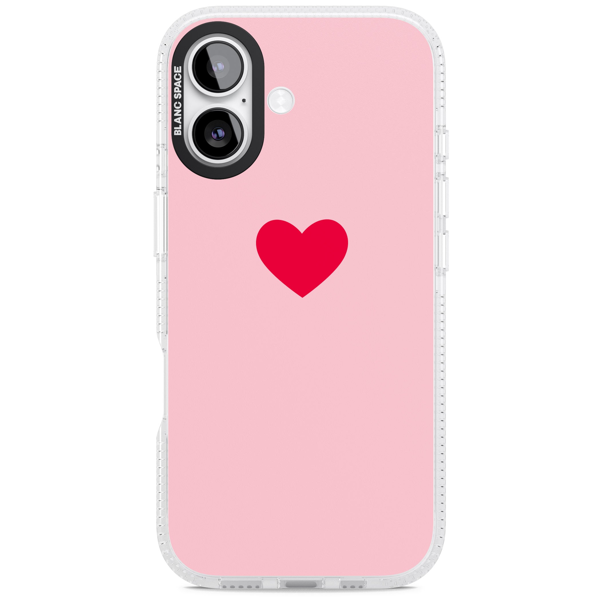 Red & Pink Heart iPhone 17 Impact Air Clear Phone Case