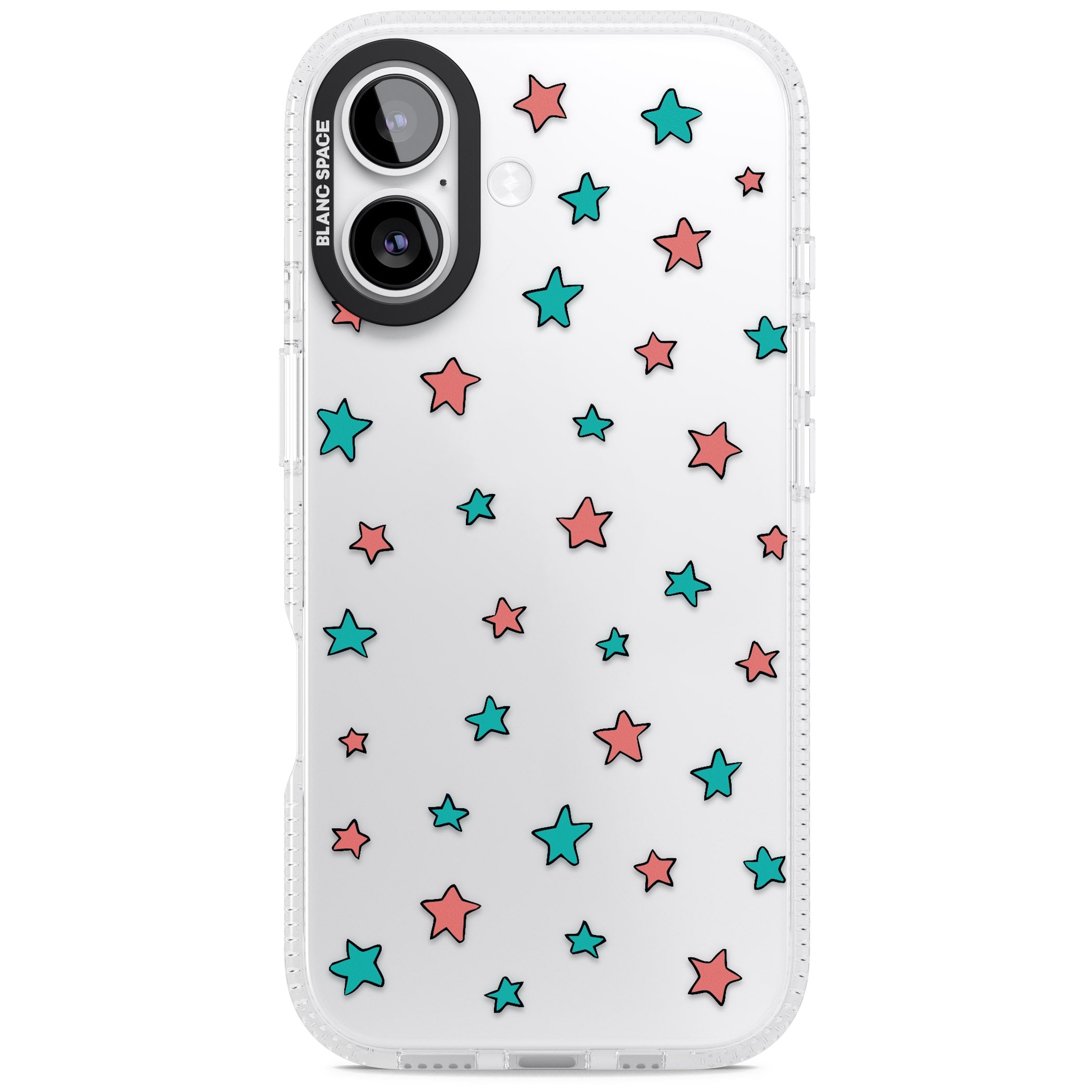Heartstopper Stars Pattern iPhone 17 Impact Air Clear Phone Case