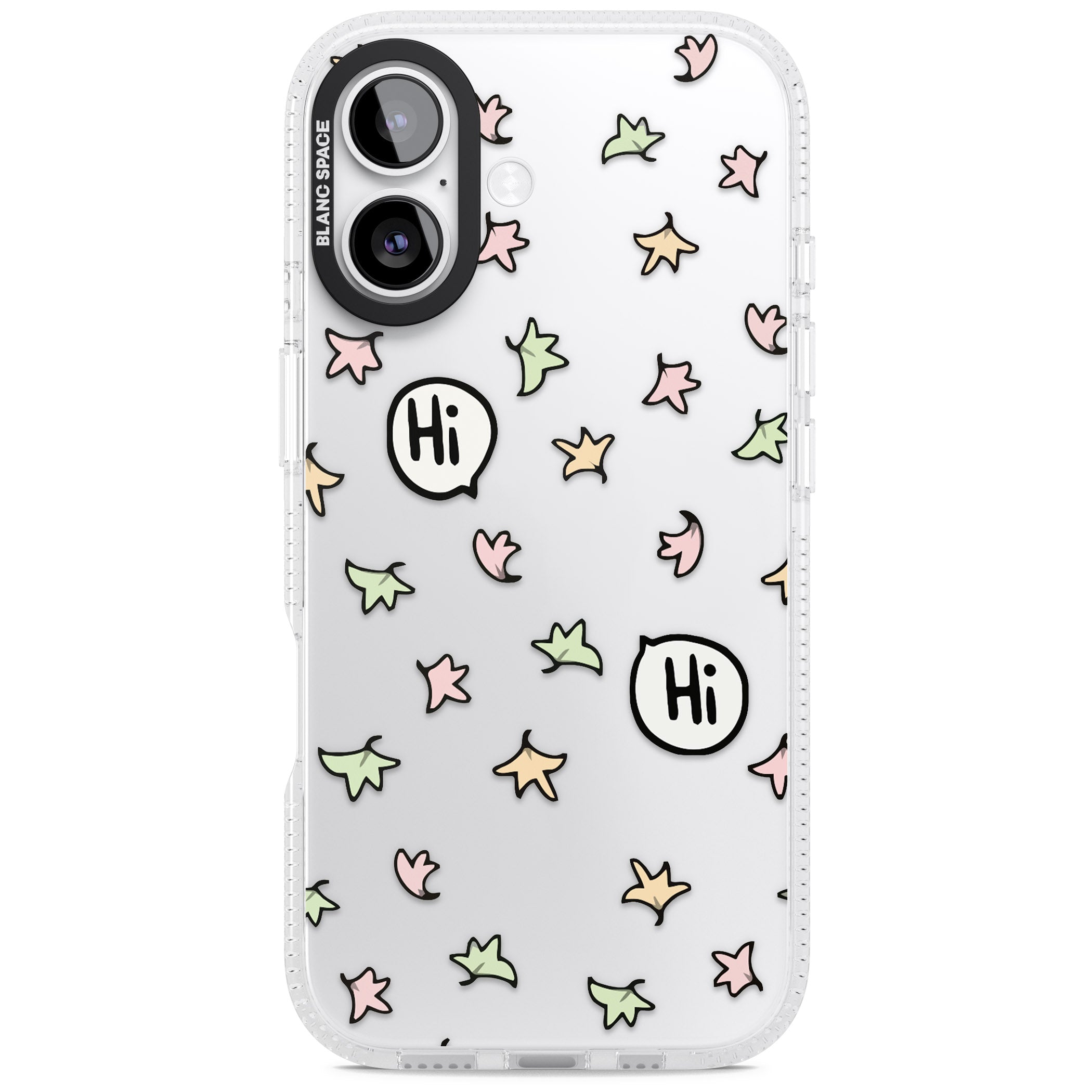 Heartstopper Leaves Pattern iPhone 17 Impact Air Clear Phone Case