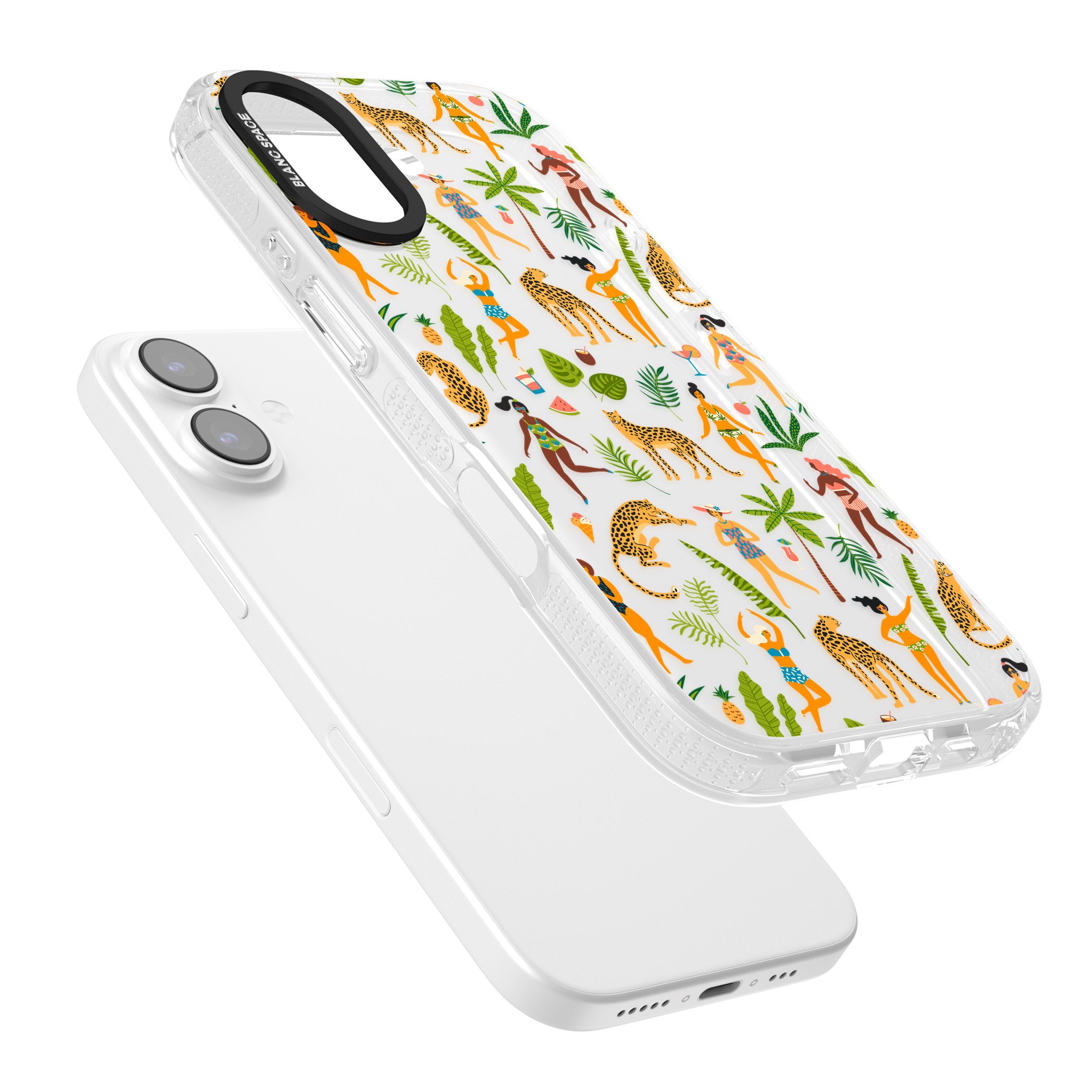 Tropical Party Vibes iPhone 17 Impact Air Clear Phone Case Colours