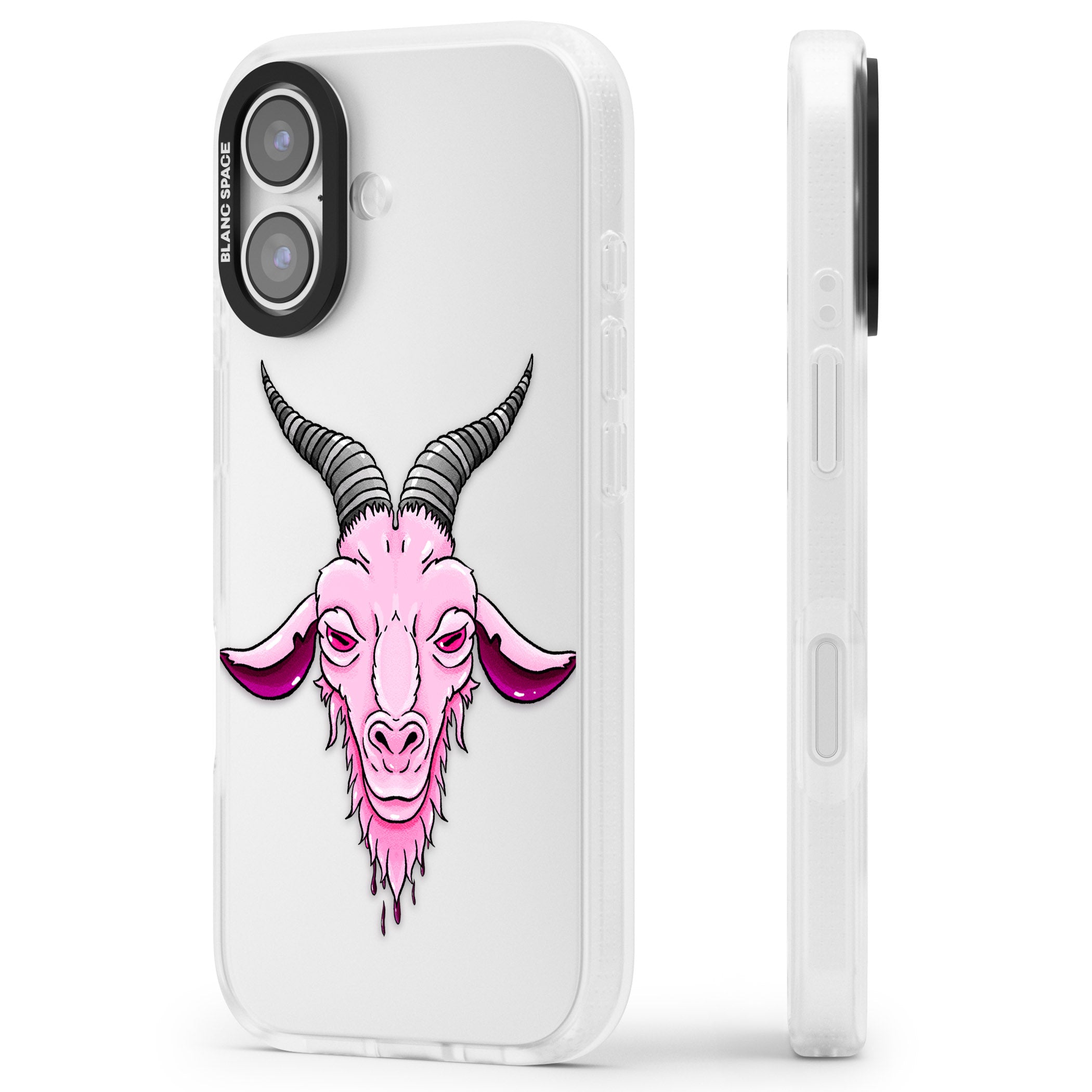 Ba Phomet iPhone 17 Impact Air Clear Phone Case Side Profile