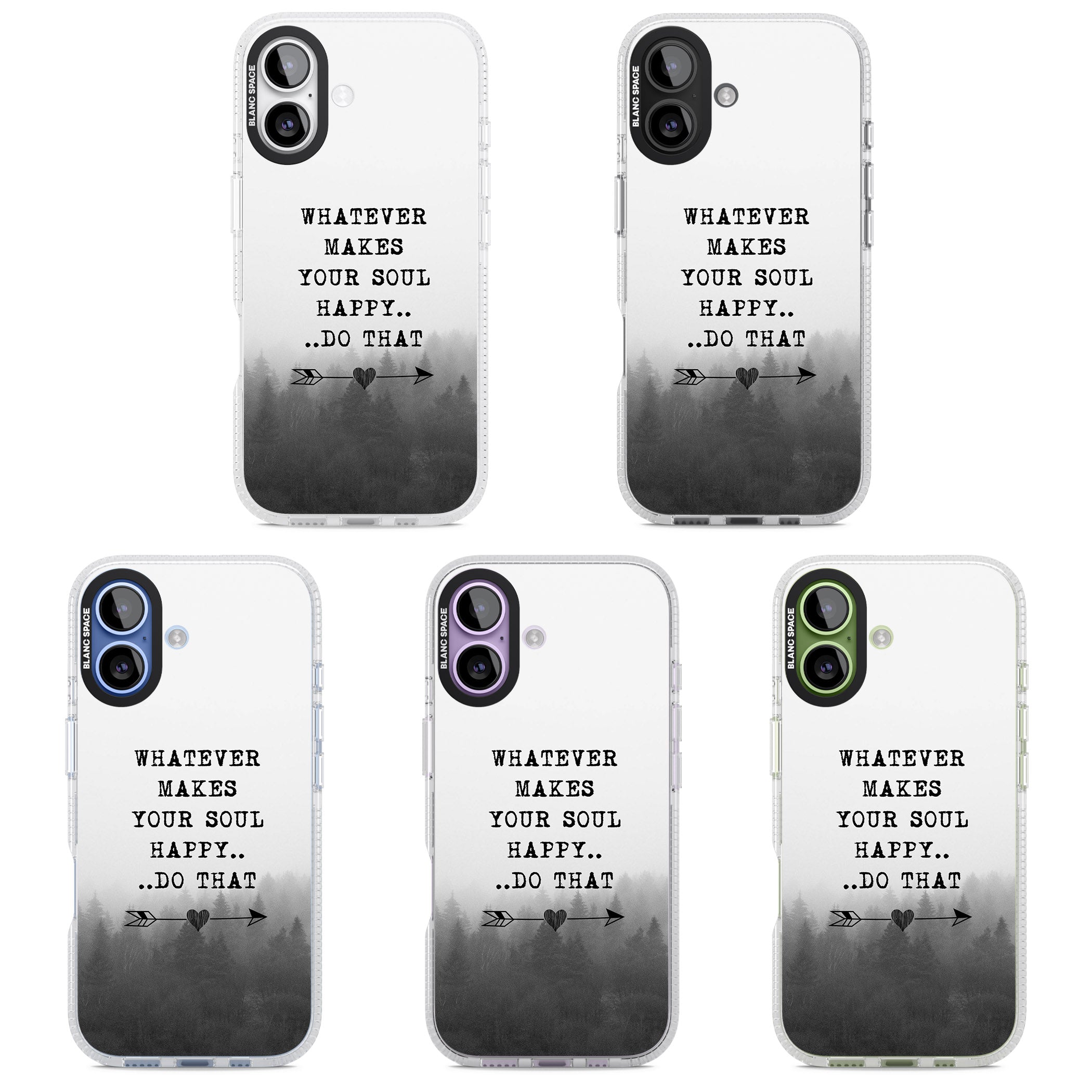 Whatever Makes Your Soul Quote iPhone 17 Impact Air Clear Phone Case APT Impact Protection