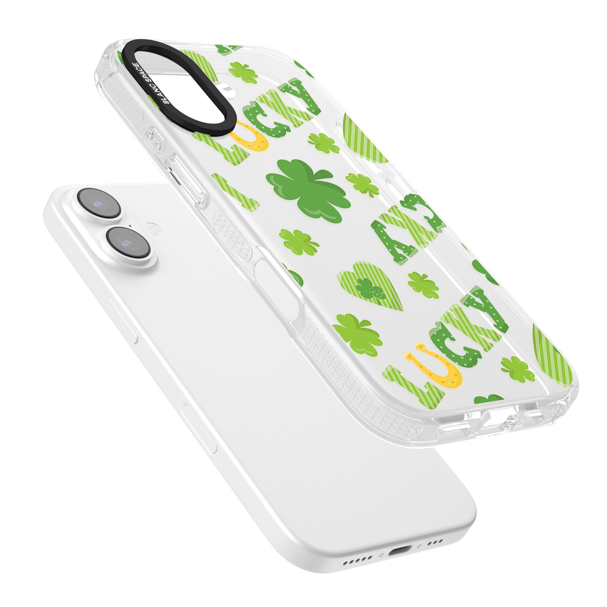 Lucky Irish Clover iPhone 17 Impact Air Clear Phone Case Colours