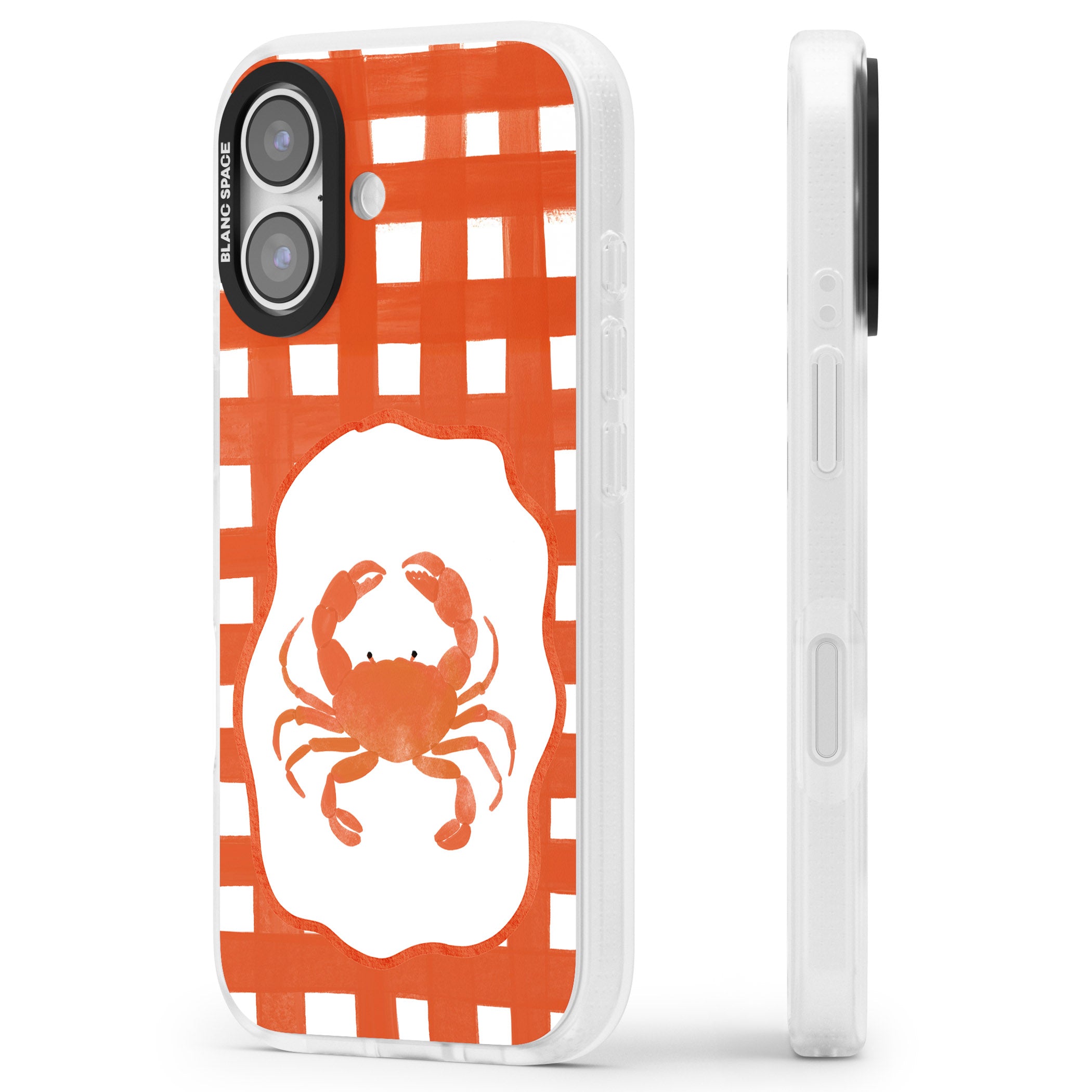 Red Lobster iPhone 17 Impact Air Clear Phone Case Side Profile