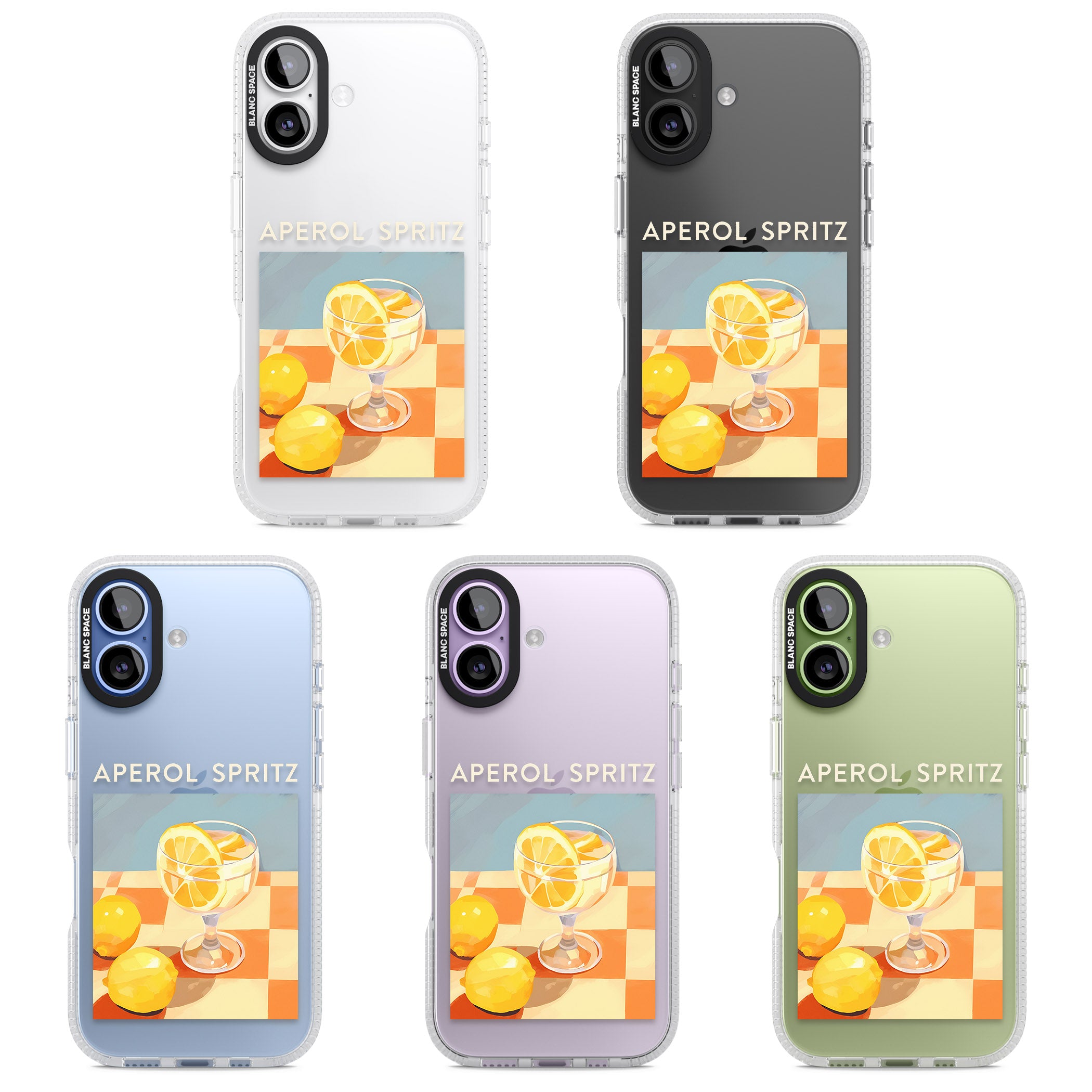 Lemon Spritz iPhone 17 Impact Air Clear Phone Case APT Impact Protection