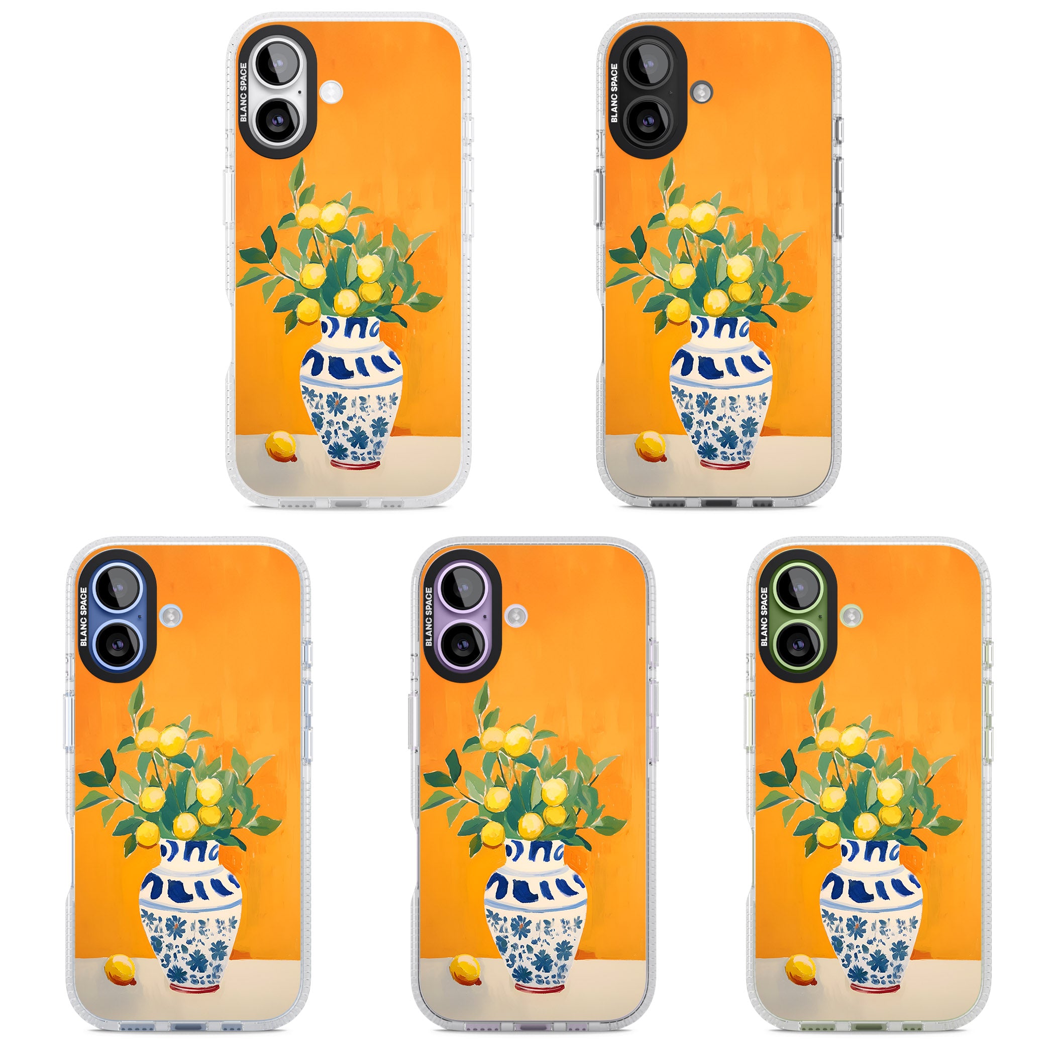 Lemon Vase iPhone 17 Impact Air Clear Phone Case APT Impact Protection