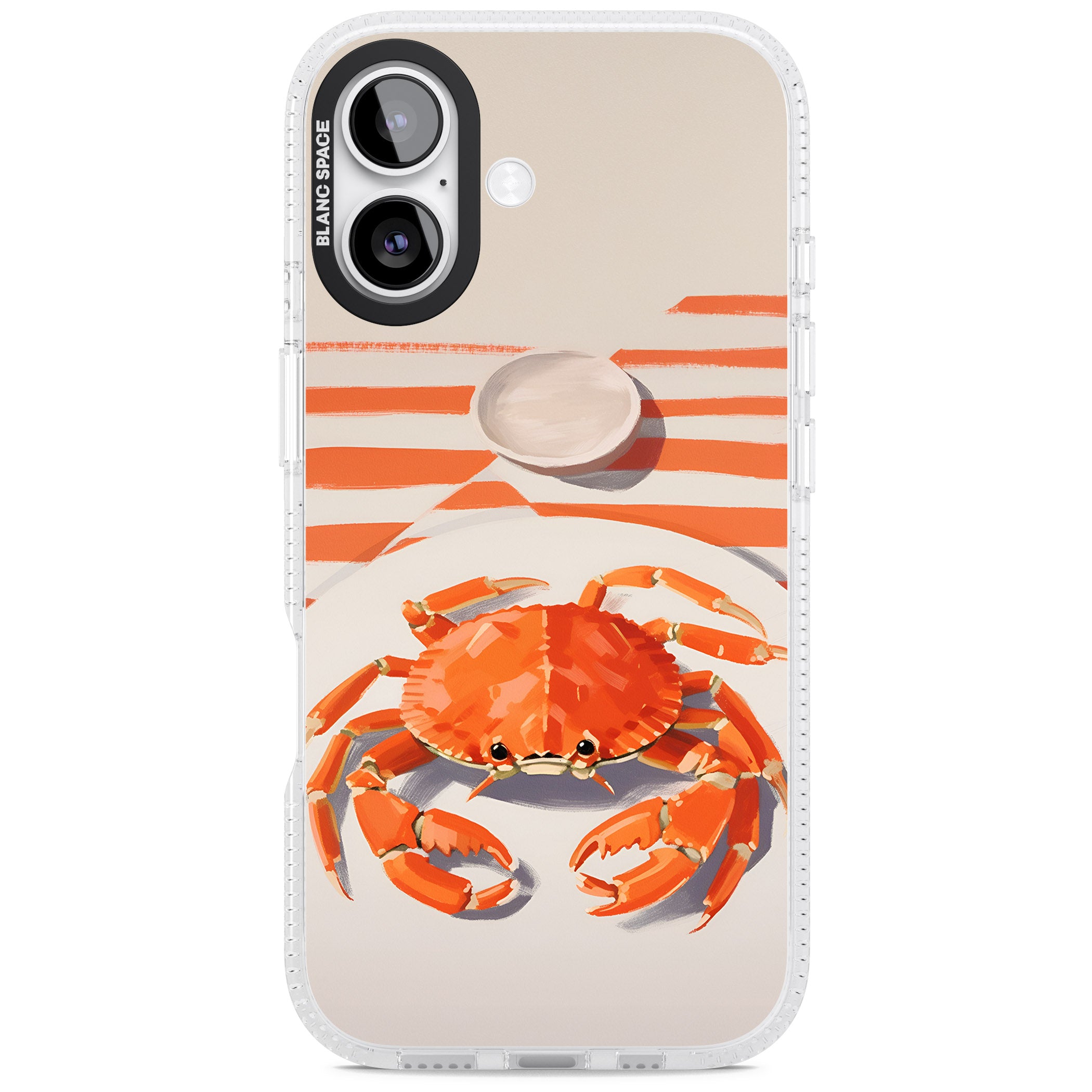 Beach Crab iPhone 17 Impact Air Clear Phone Case