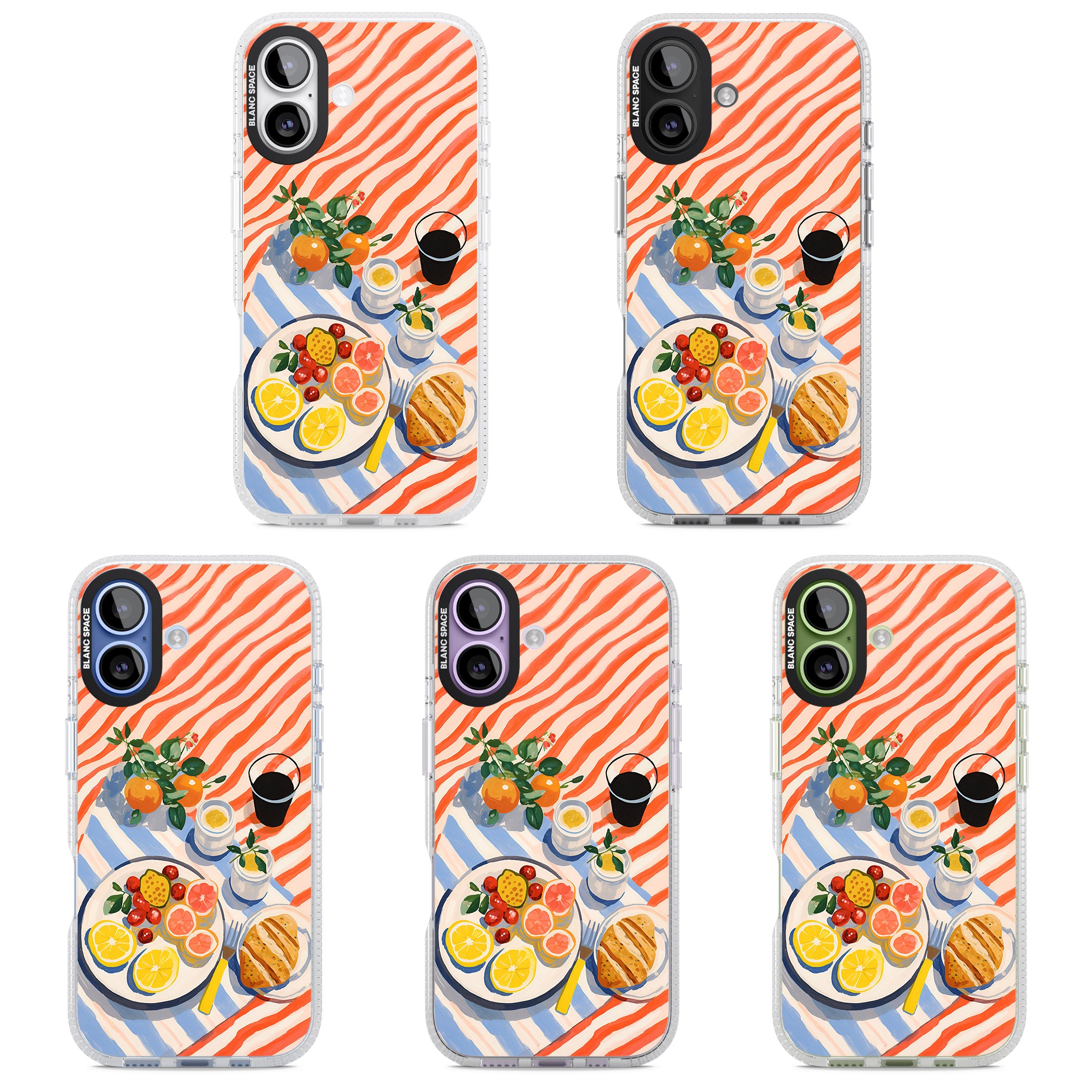 Citrus Picnic iPhone 17 Impact Air Clear Phone Case APT Impact Protection