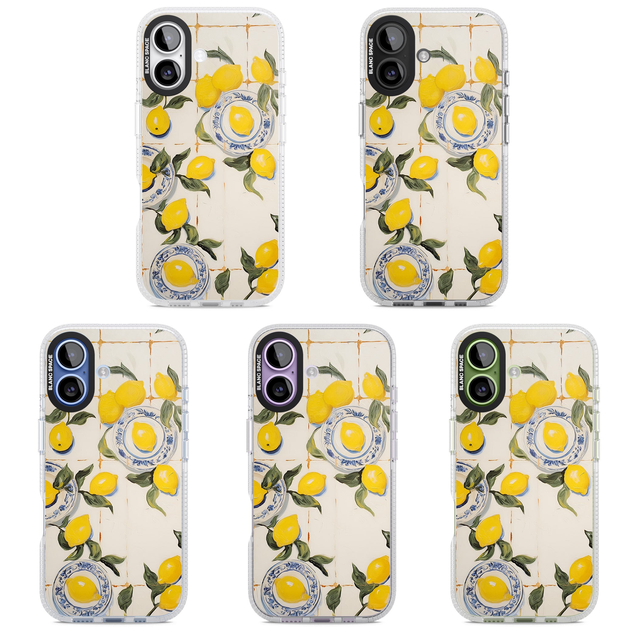 Lemons & Porcelain iPhone 17 Impact Air Clear Phone Case APT Impact Protection