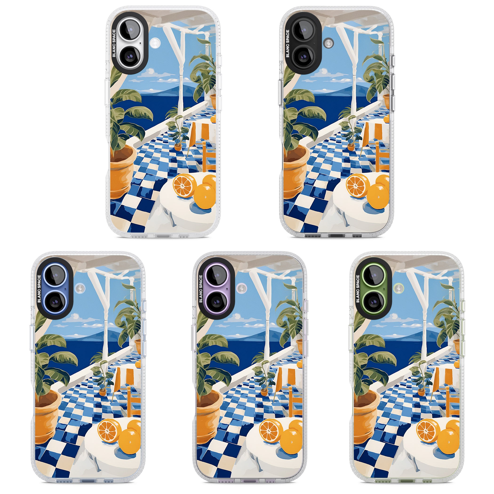 Greek Balcony iPhone 17 Impact Air Clear Phone Case APT Impact Protection