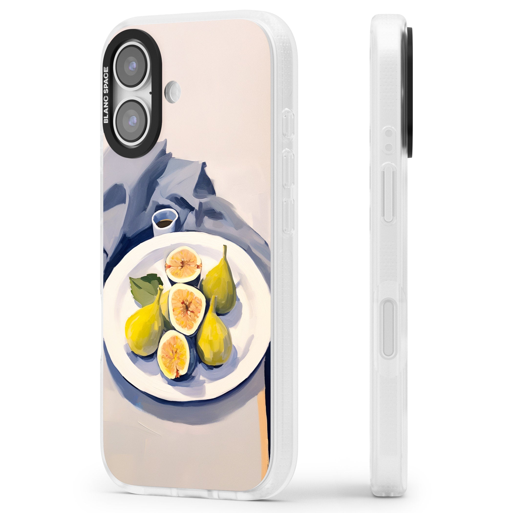 Plate of Pears iPhone 17 Impact Air Clear Phone Case Side Profile