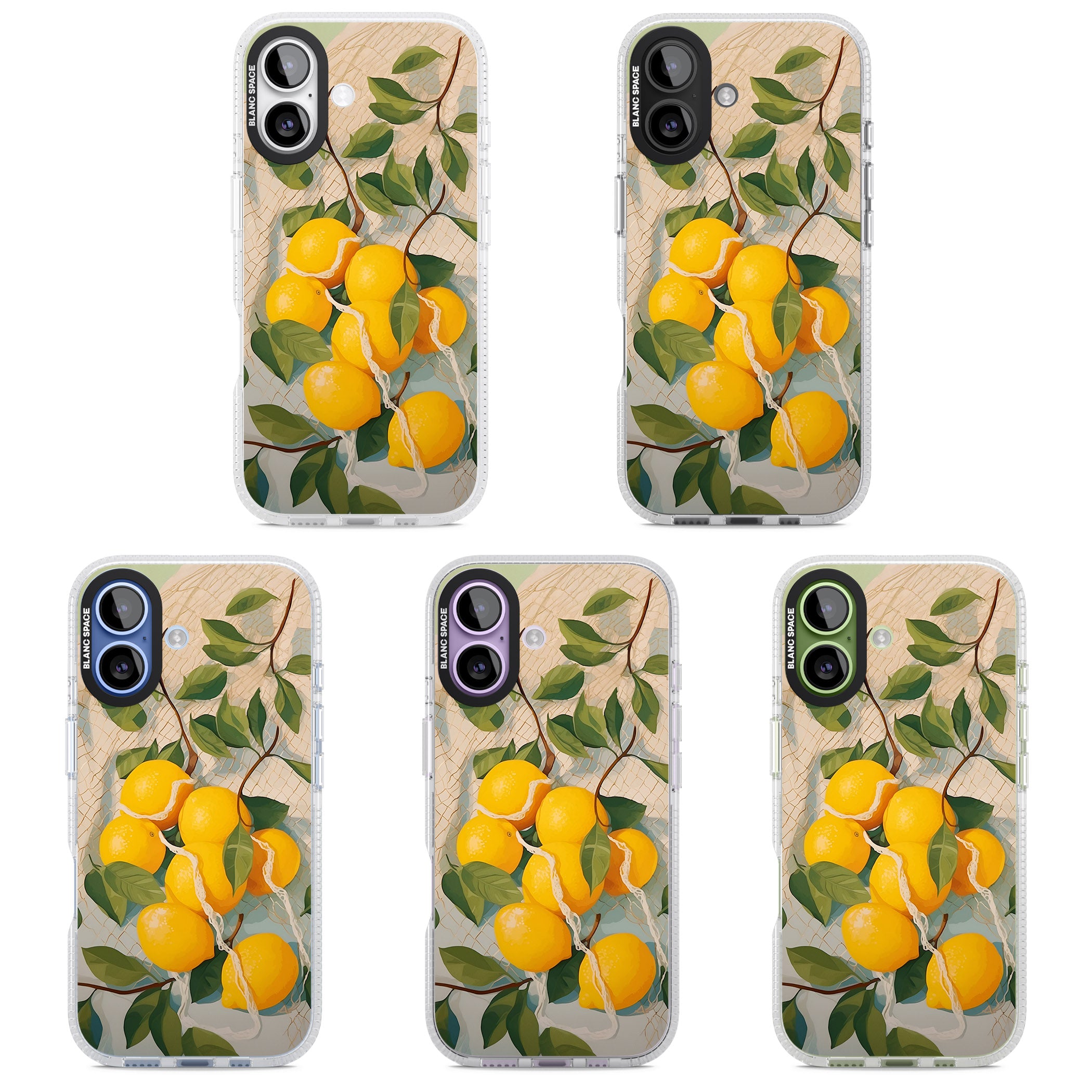 Lemon Vines iPhone 17 Impact Air Clear Phone Case APT Impact Protection