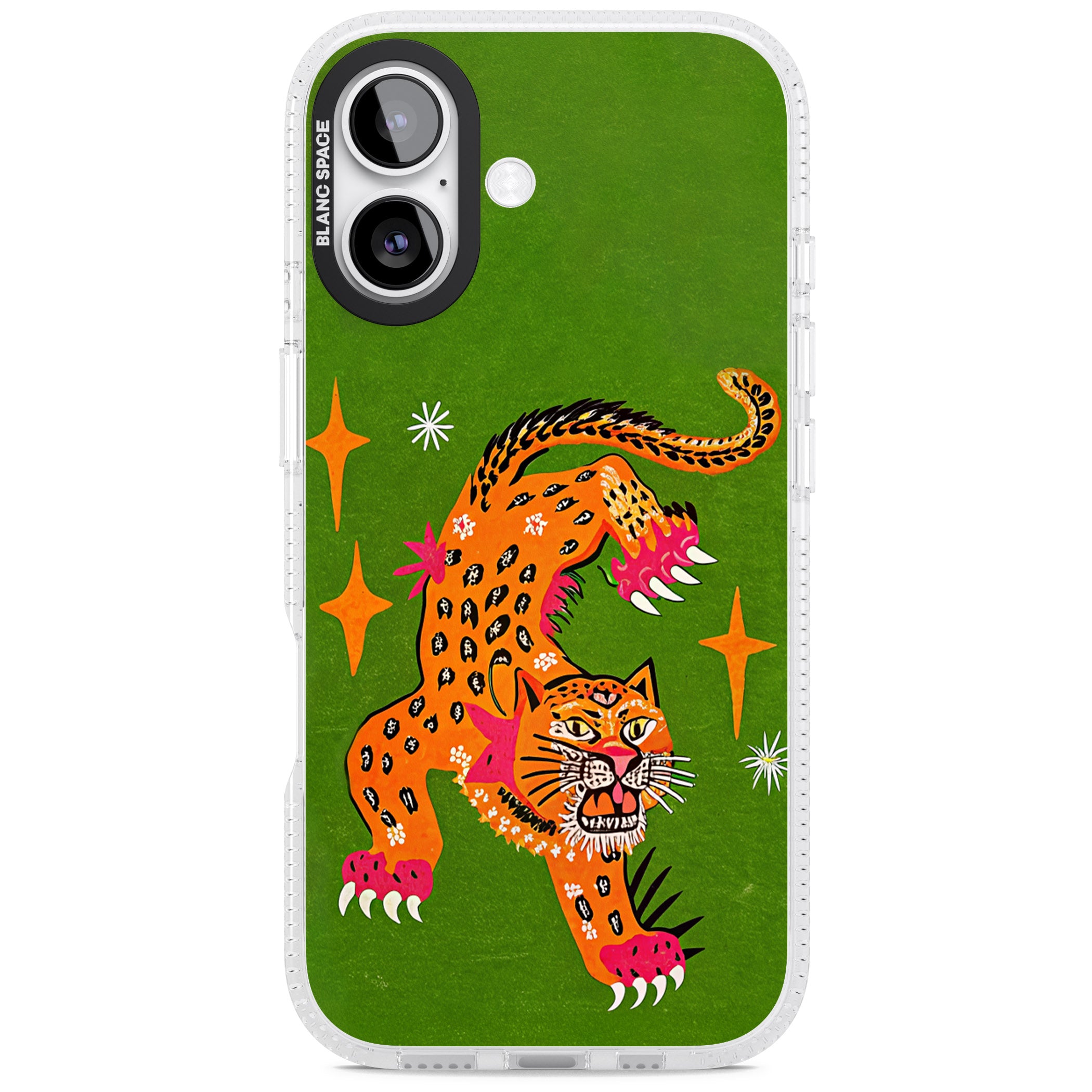 Fierce Jaguar iPhone 17 Impact Air Clear Phone Case
