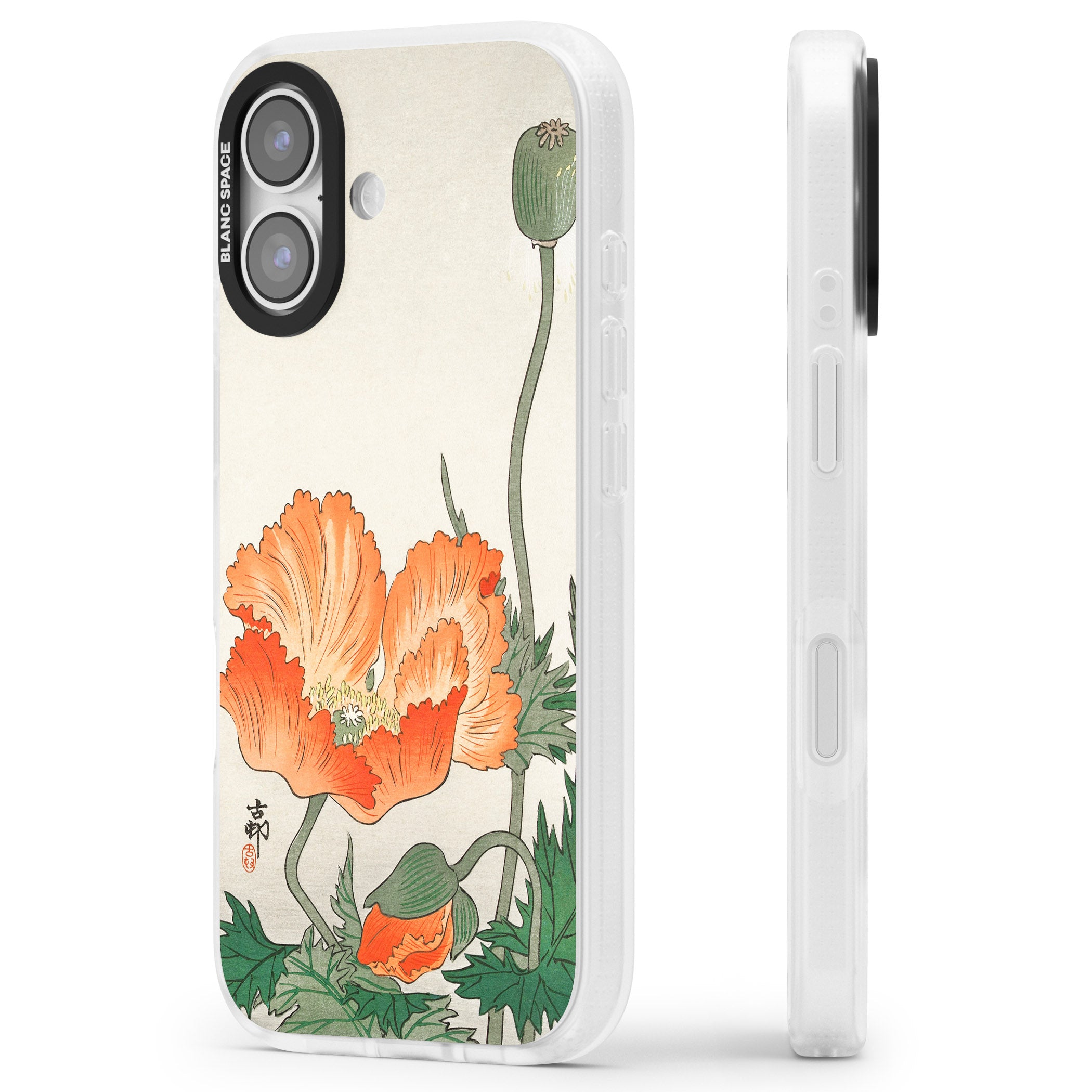Birds And Plants By Ohara Koson iPhone 17 Impact Air Clear Phone Case Side Profile
