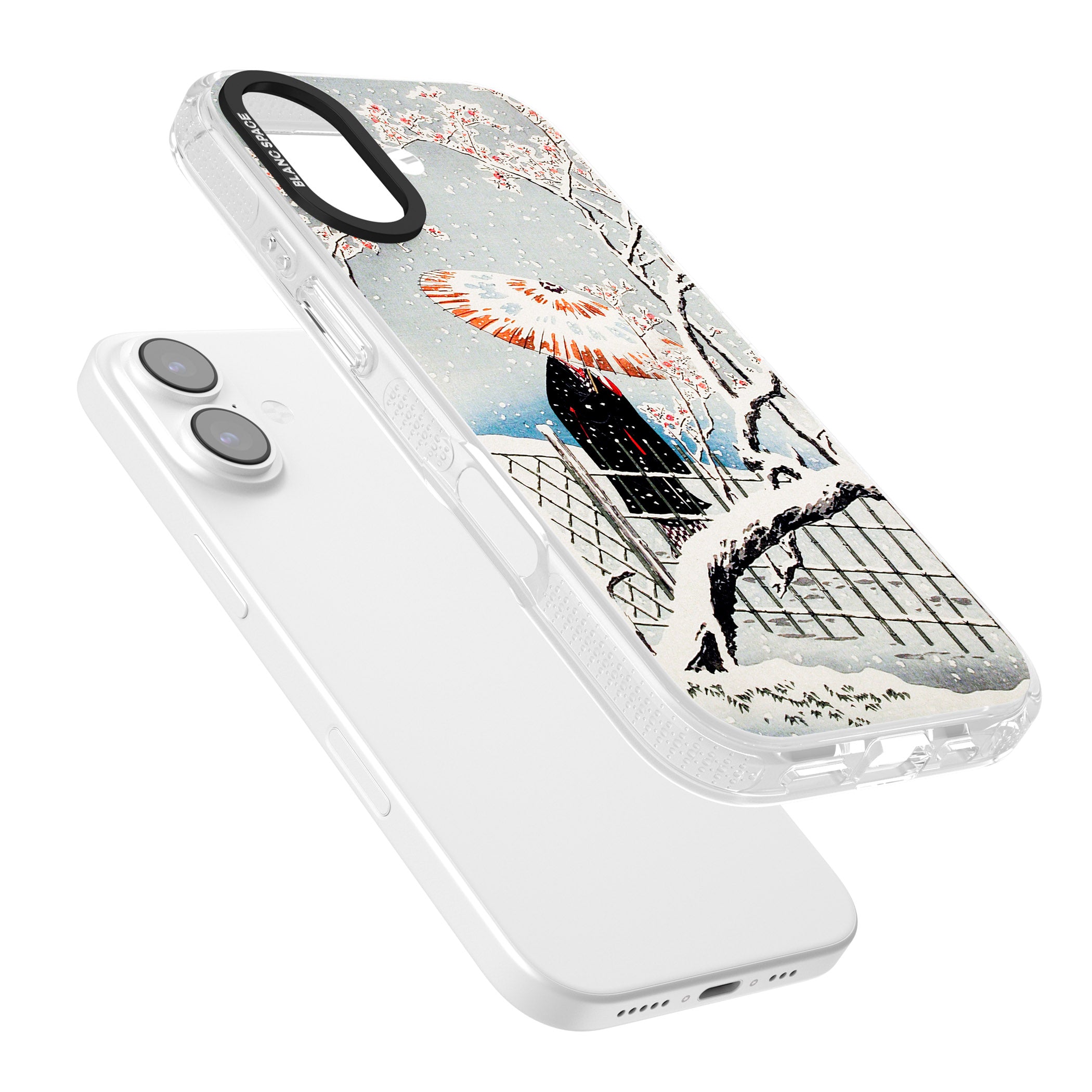 Plum Tree In Snow By Hiroaki Takahashi iPhone 17 Impact Air Clear Phone Case Colours