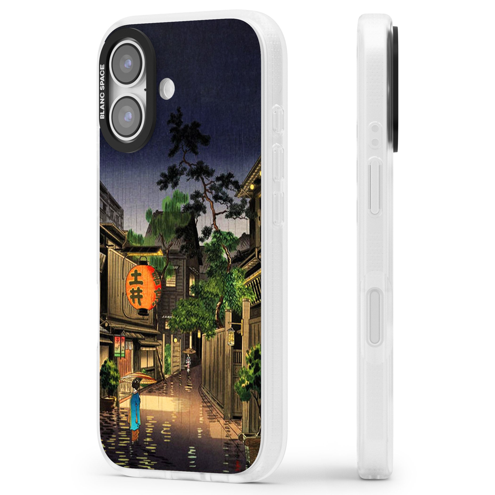 Evening In Ushigome iPhone 17 Impact Air Clear Phone Case Side Profile