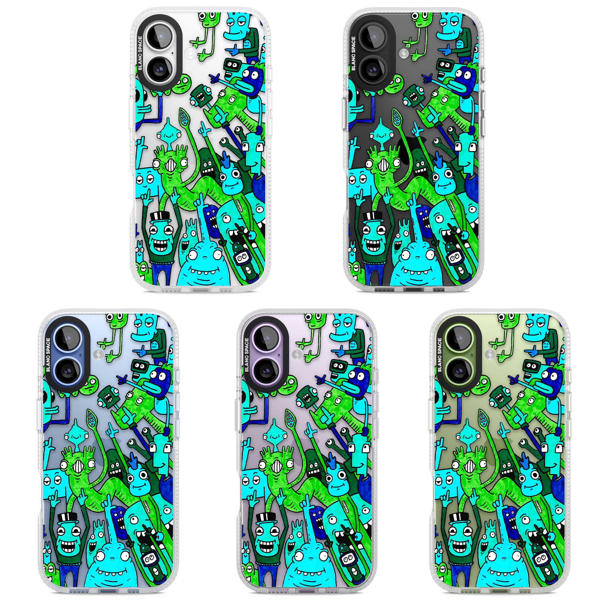 Don'T Point iPhone 17 Impact Air Clear Phone Case APT Impact Protection