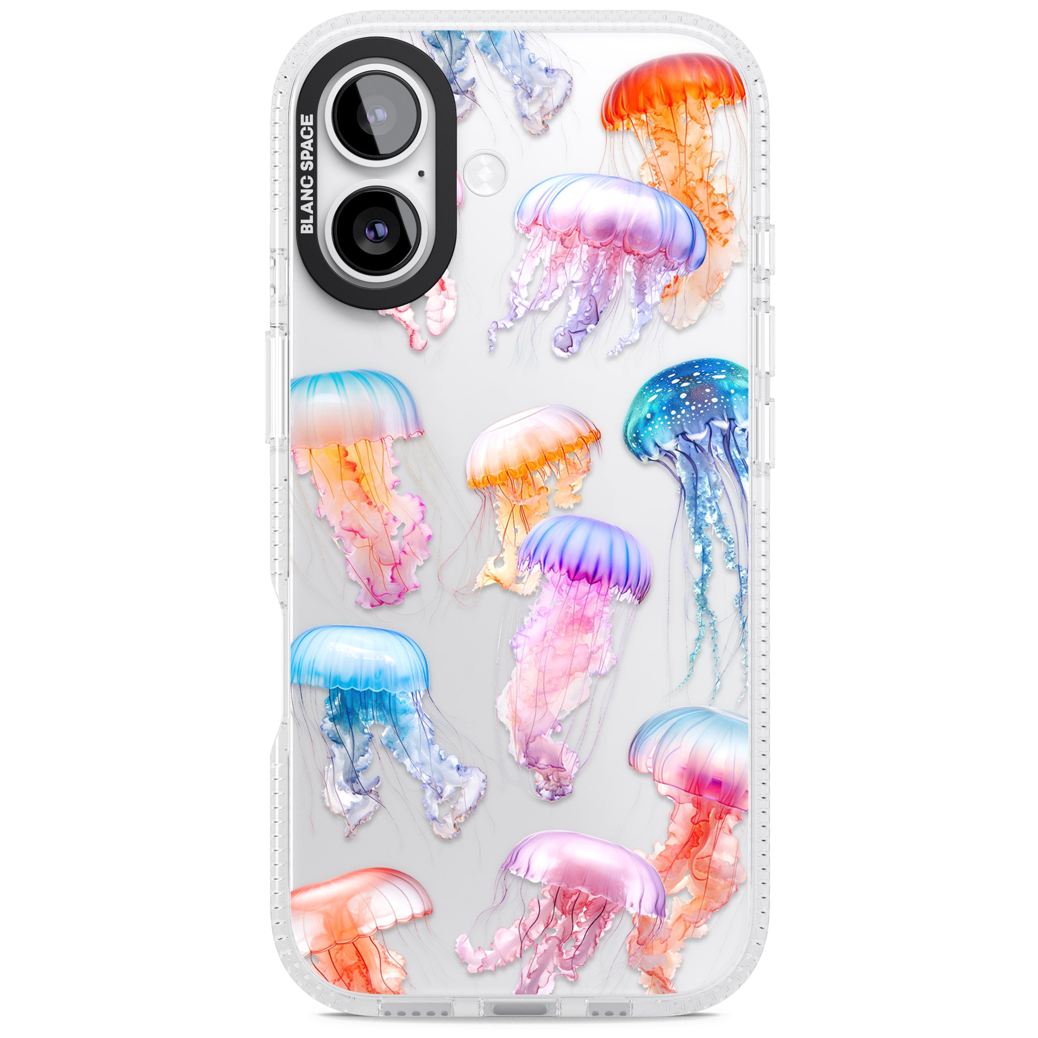 Vibrant Jellyfish iPhone 17 Impact Air Clear Phone Case
