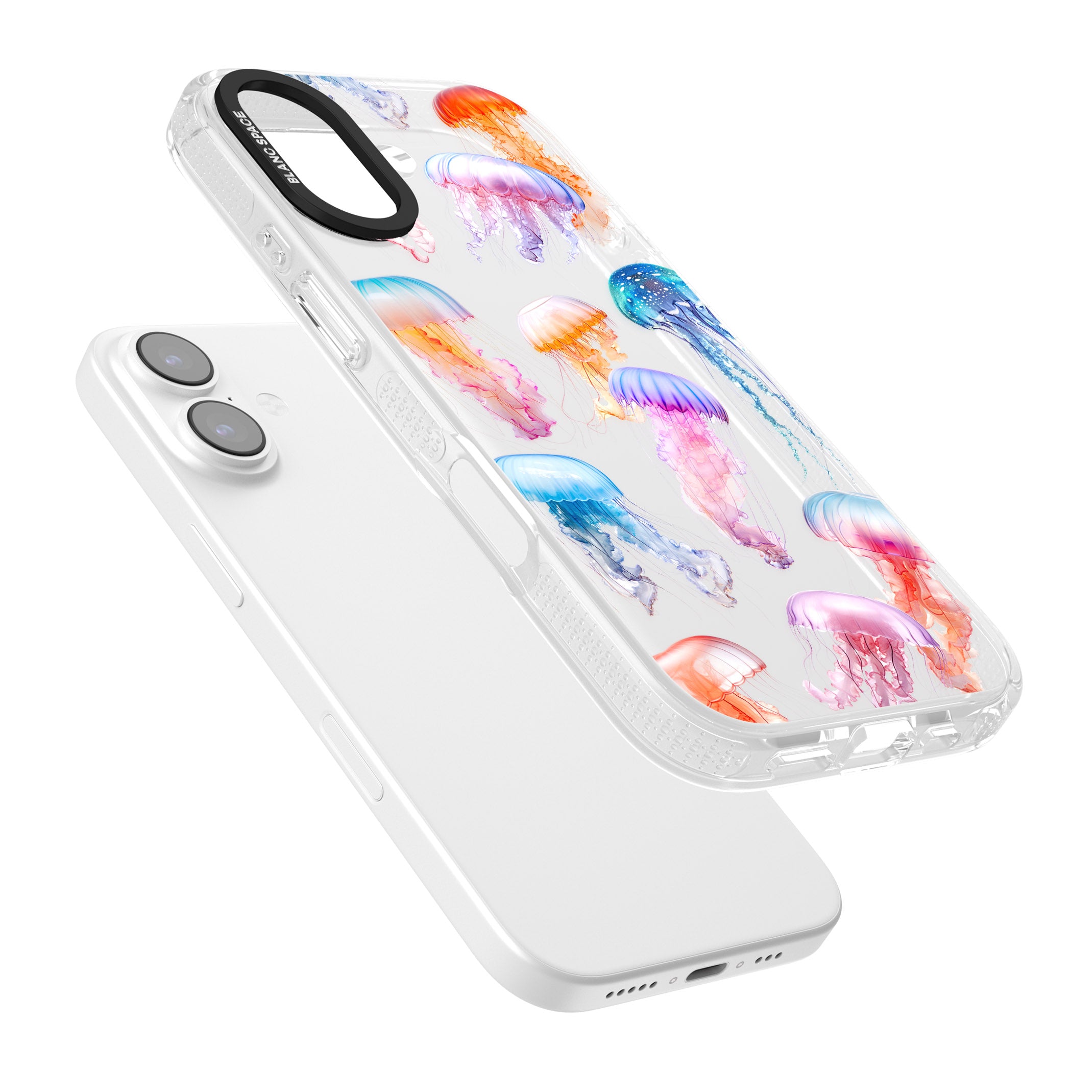 Vibrant Jellyfish iPhone 17 Impact Air Clear Phone Case Colours