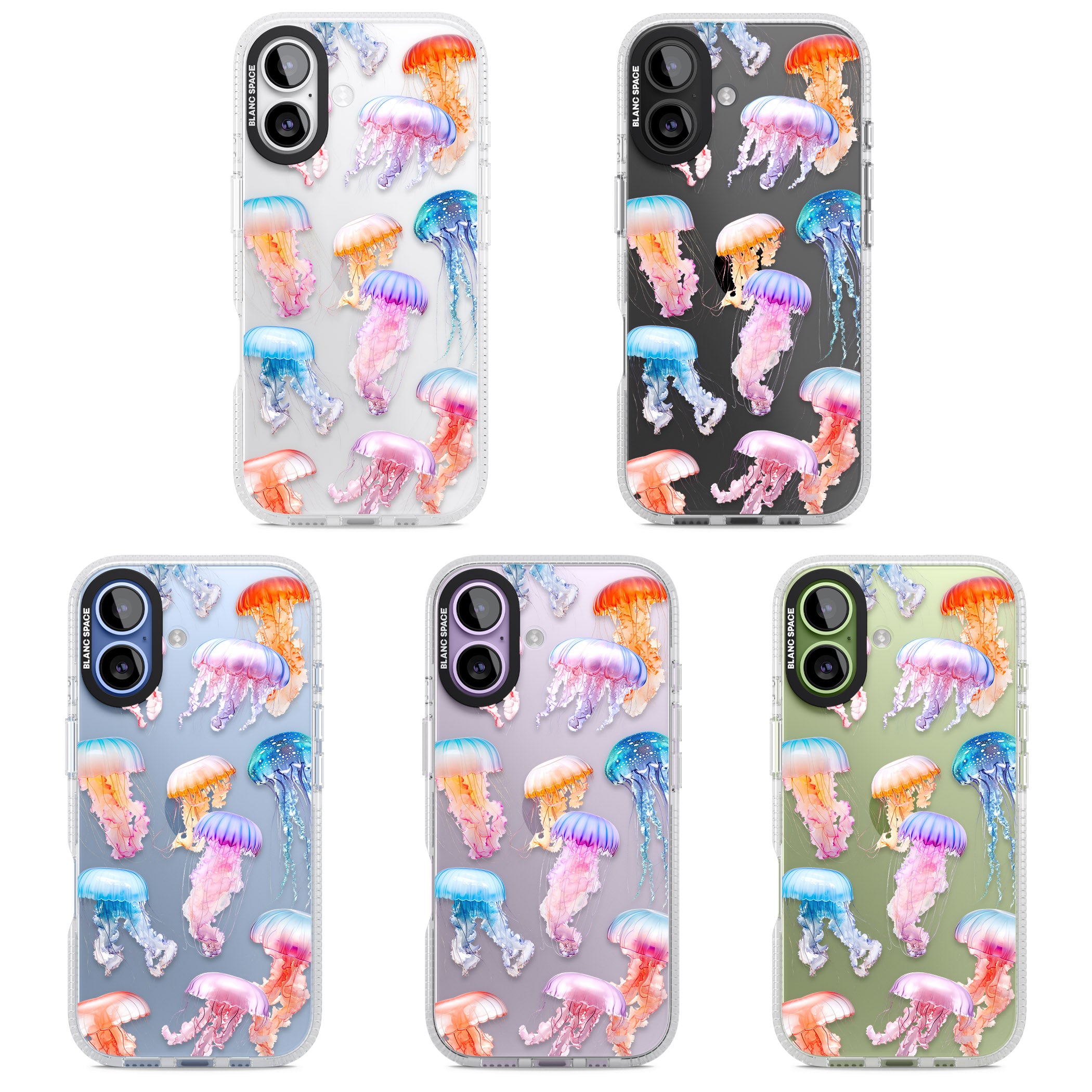 Vibrant Jellyfish iPhone 17 Impact Air Clear Phone Case APT Impact Protection