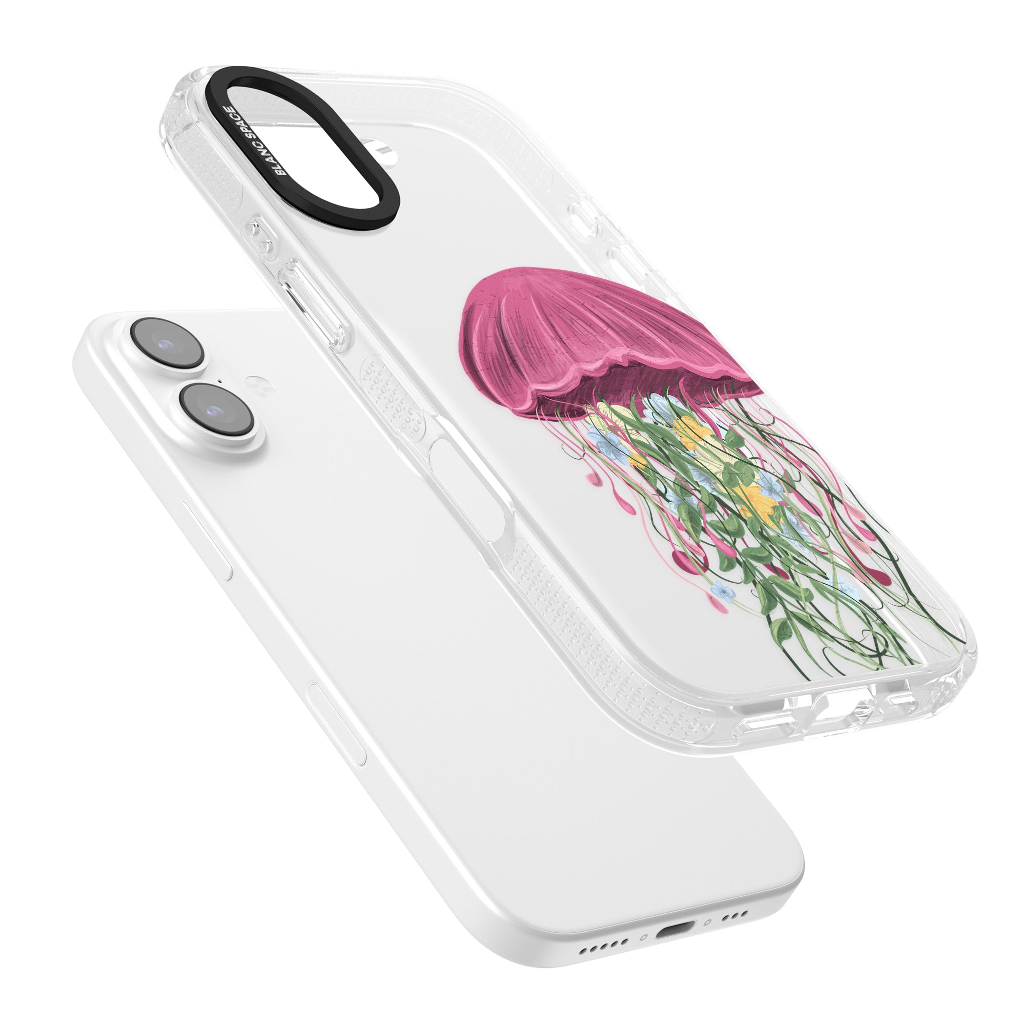 Botanical Jellyfish iPhone 17 Impact Air Clear Phone Case Colours