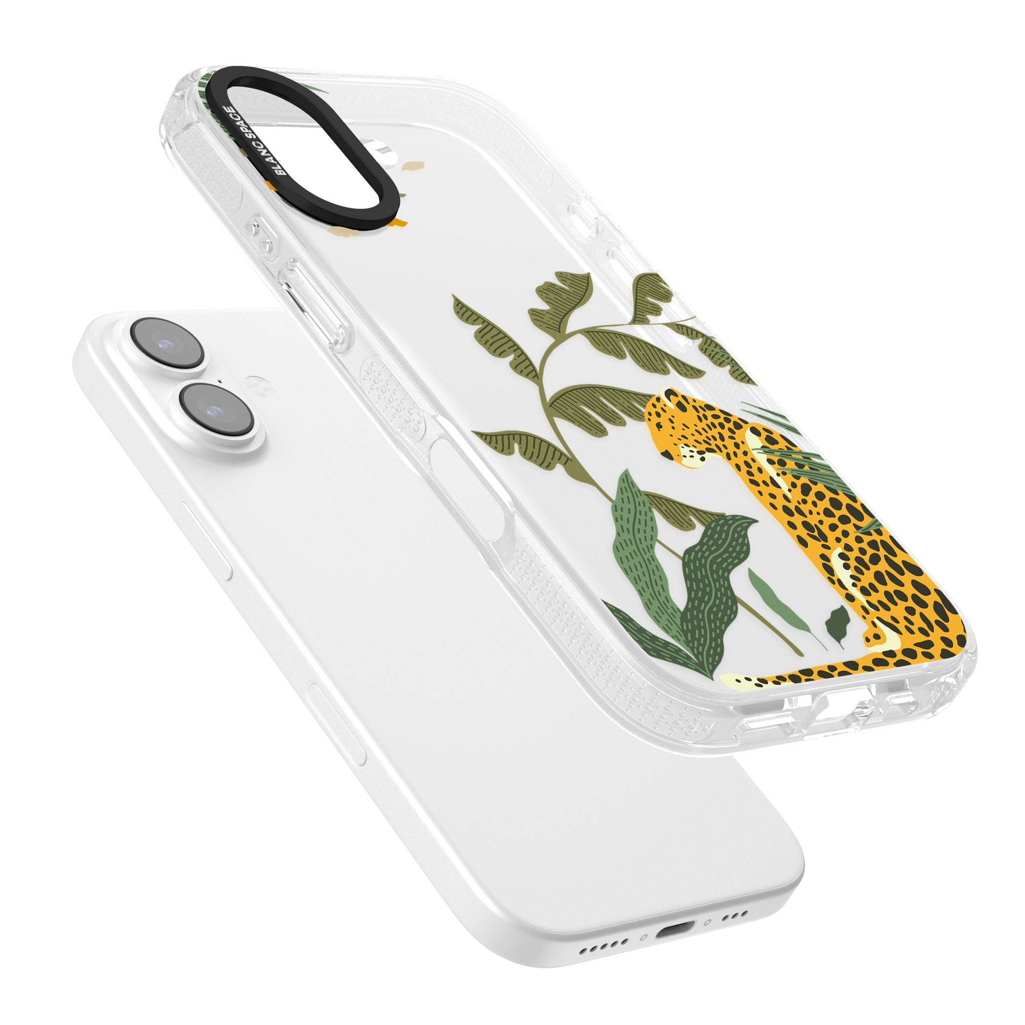 Large Jungle Cat Pattern iPhone 17 Impact Air Clear Phone Case Colours