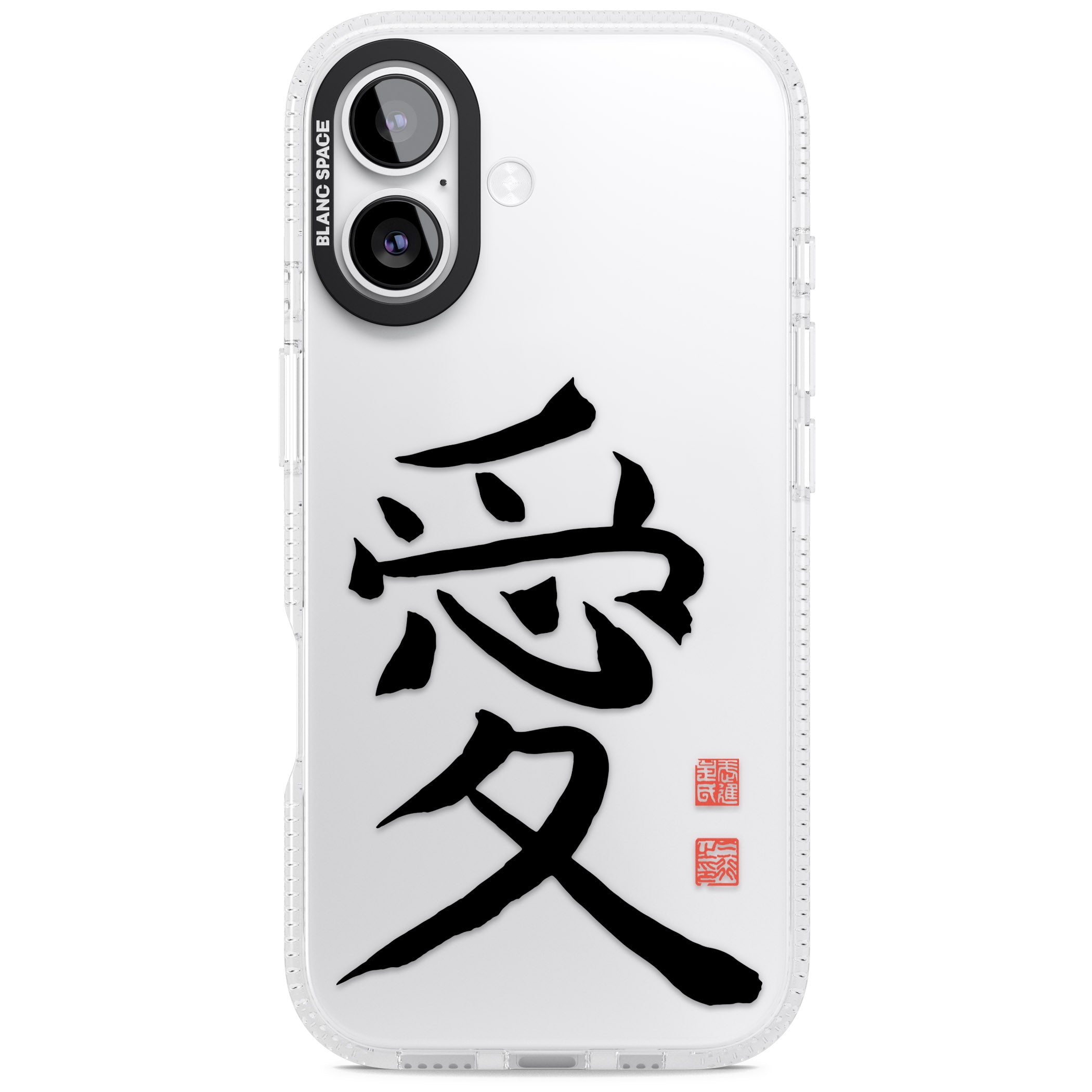 Japanese Kanji Love iPhone 17 Impact Air Clear Phone Case