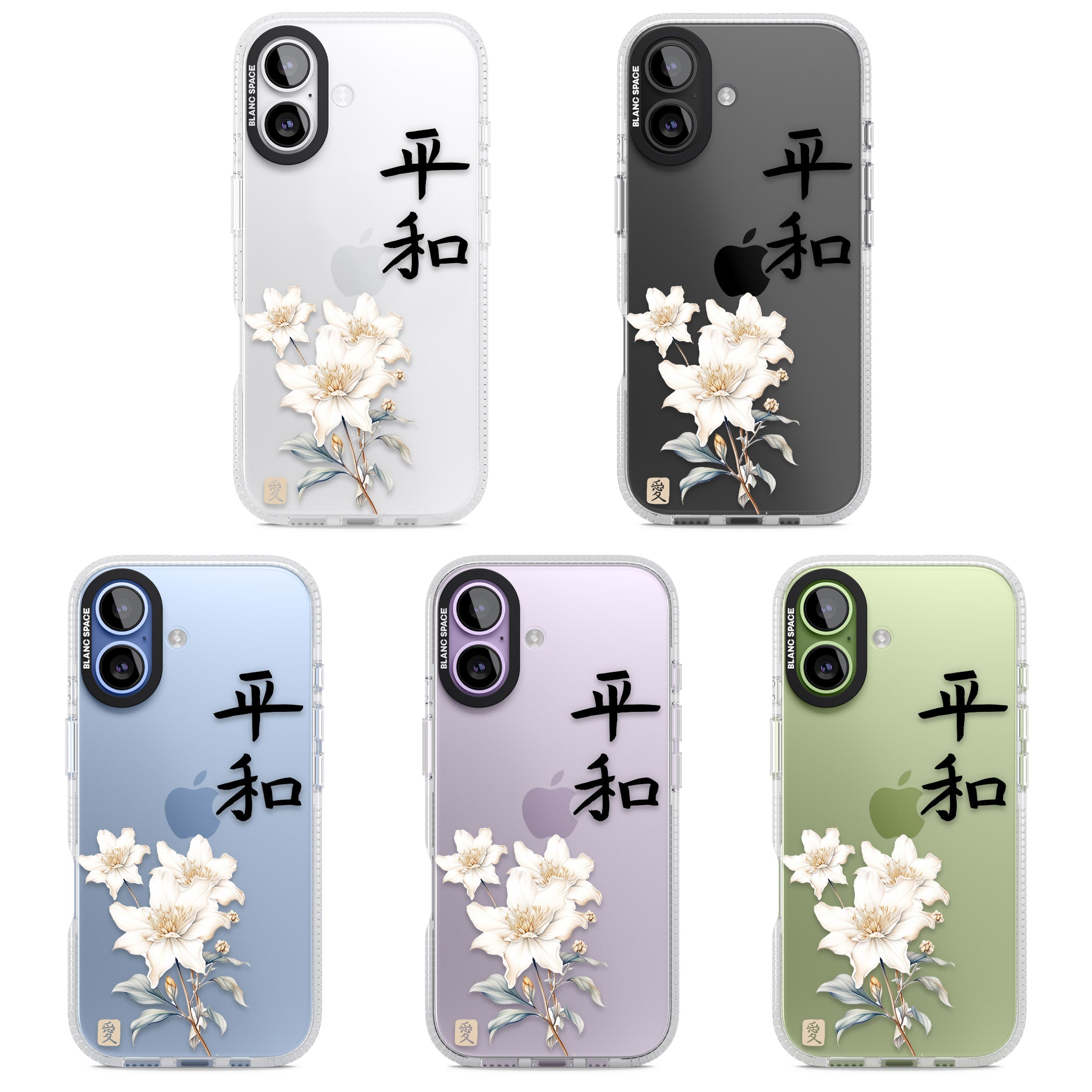 Peace And Flowers iPhone 17 Impact Air Clear Phone Case APT Impact Protection