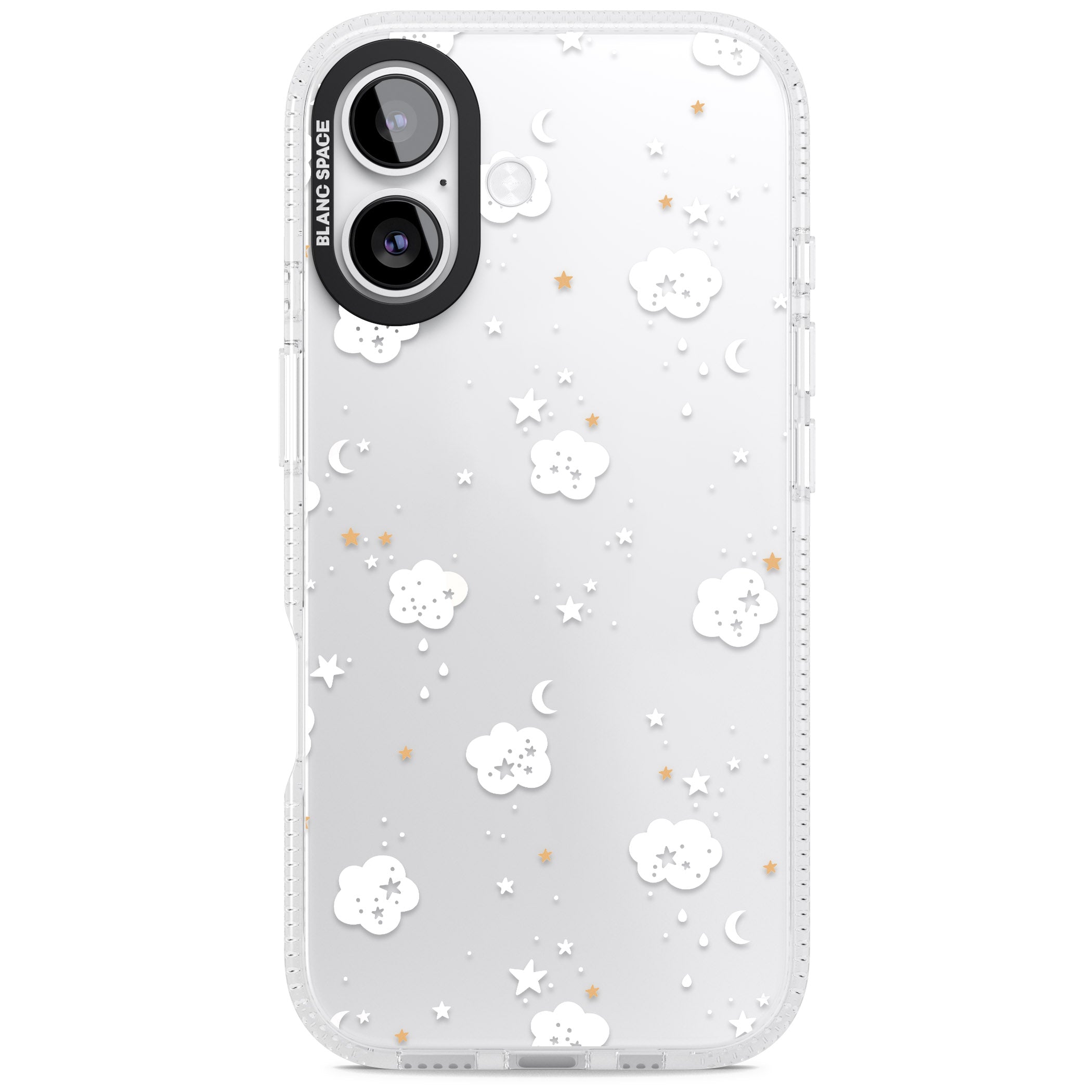 Starry Night Cloud iPhone 17 Impact Air Clear Phone Case