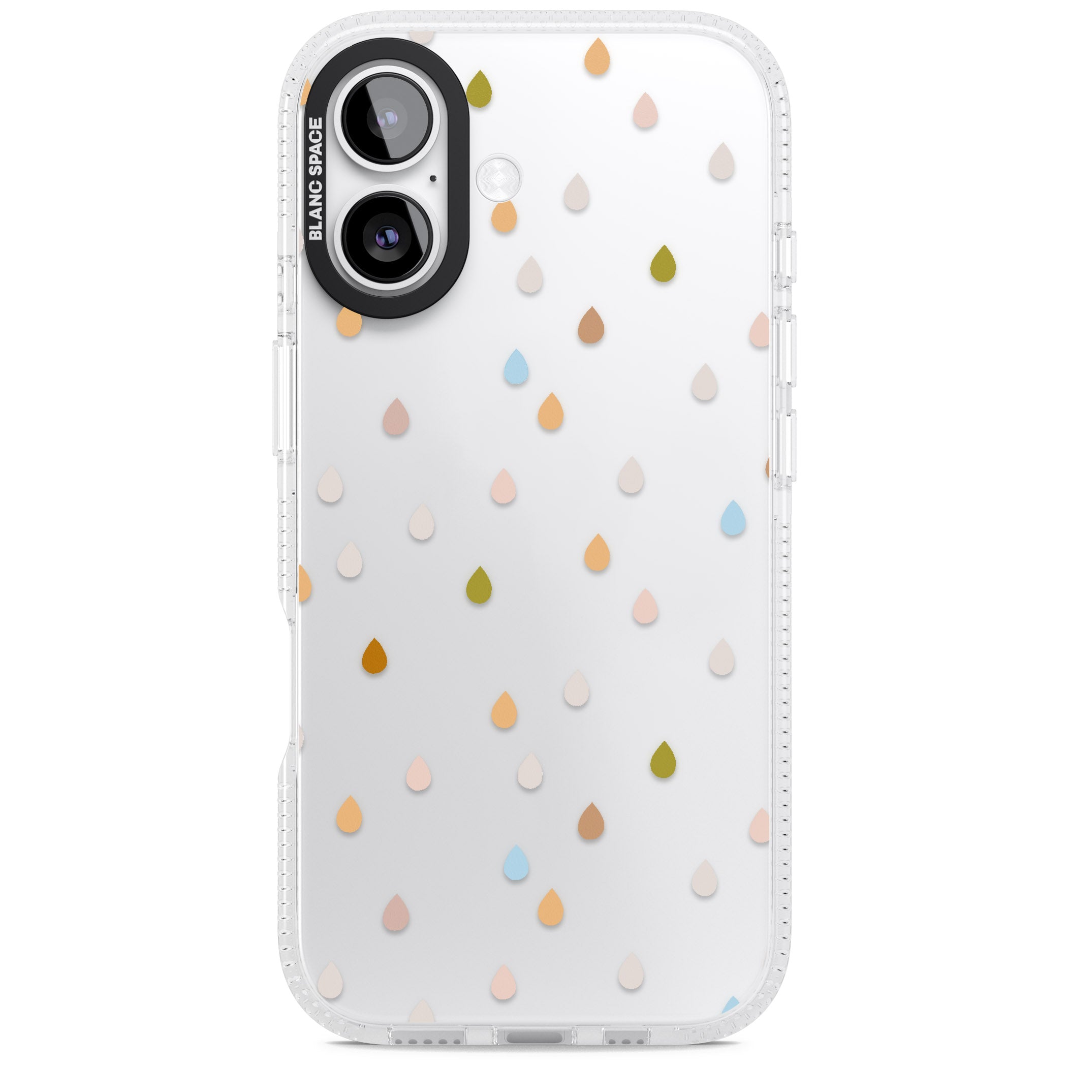 Pastel Raindrops iPhone 17 Impact Air Clear Phone Case