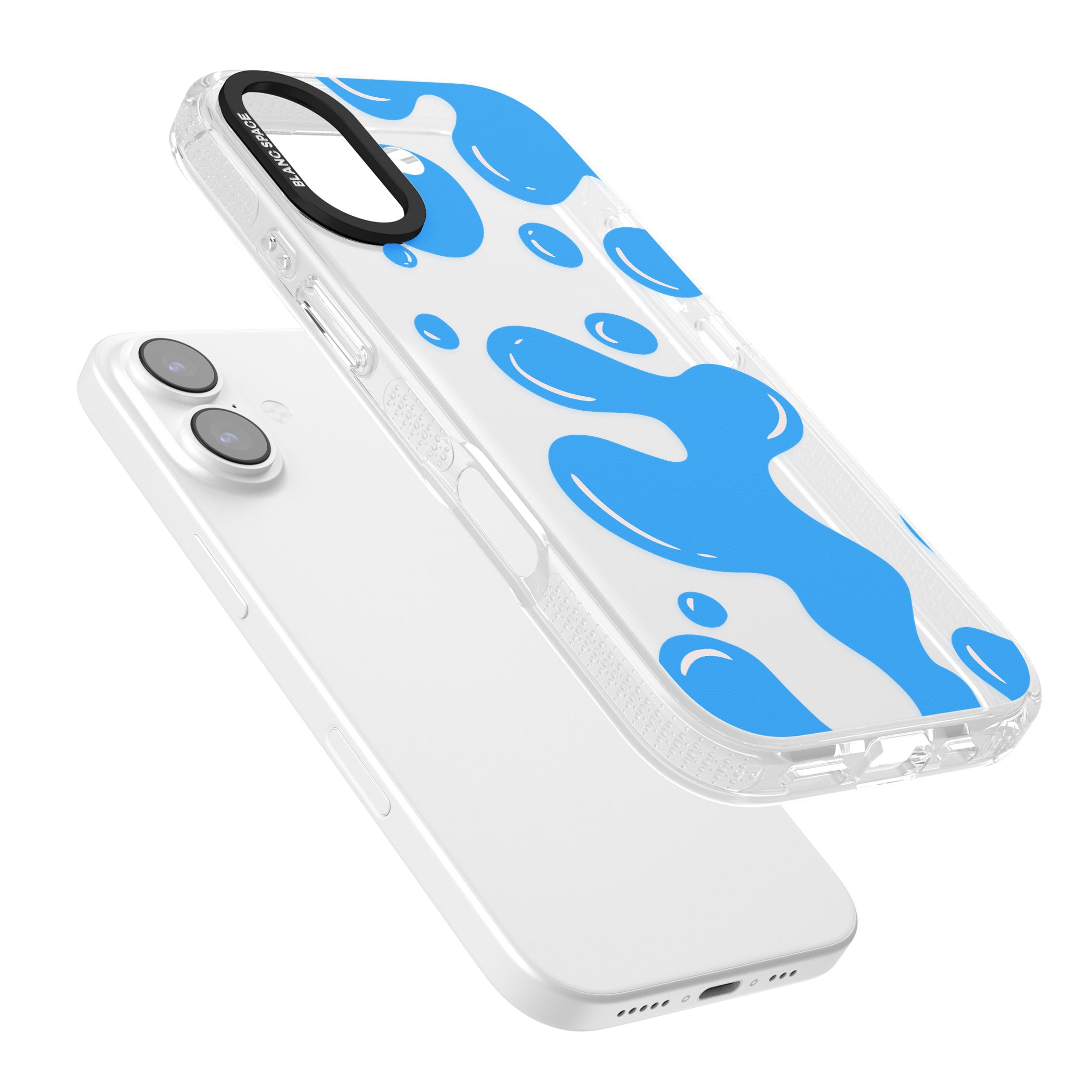 Blue Lava Lamp iPhone 17 Impact Air Clear Phone Case Colours