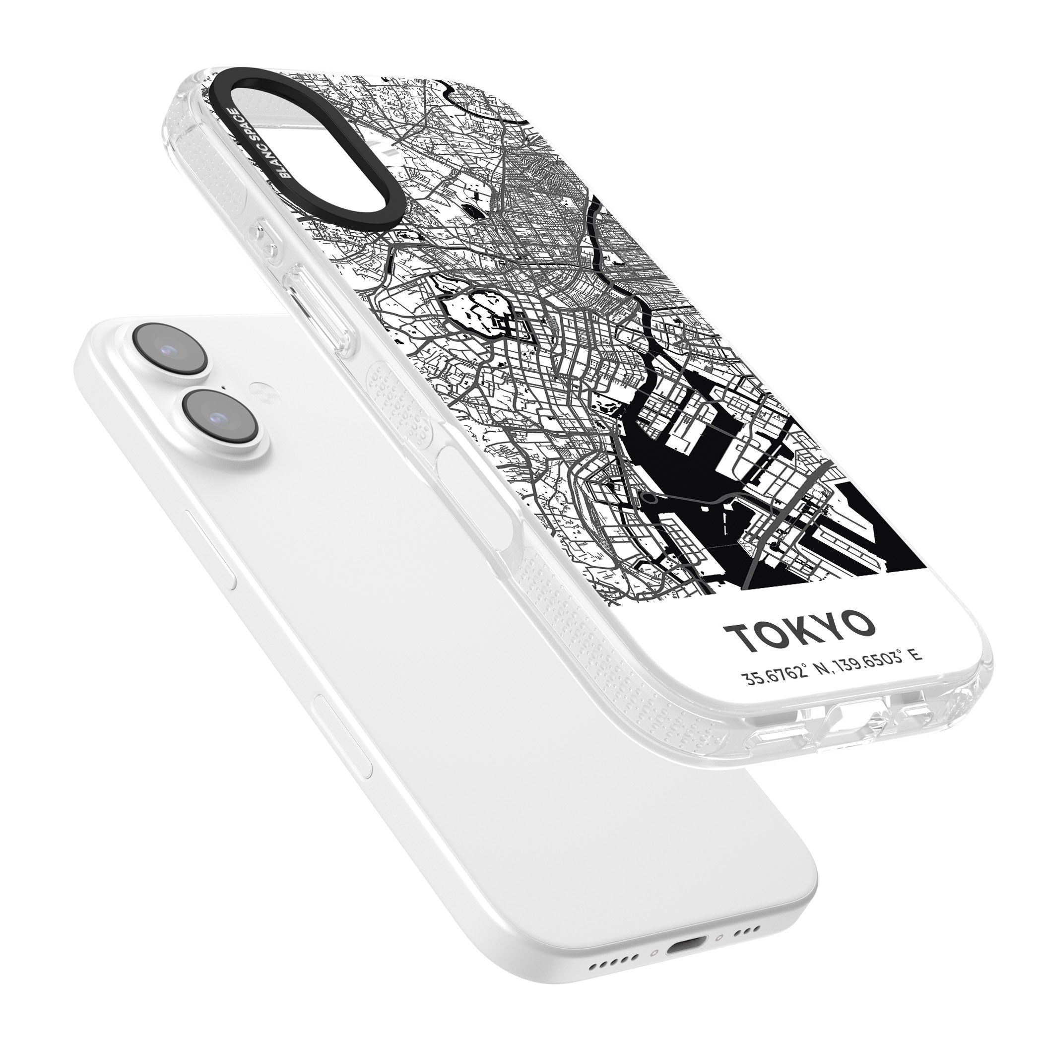 Tokyo Map iPhone 17 Impact Air Clear Phone Case Colours