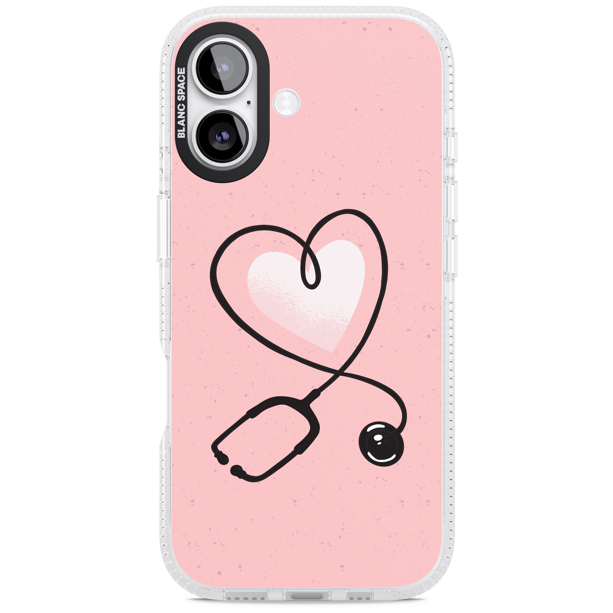 Stethoscope Heart iPhone 17 Impact Air Clear Phone Case