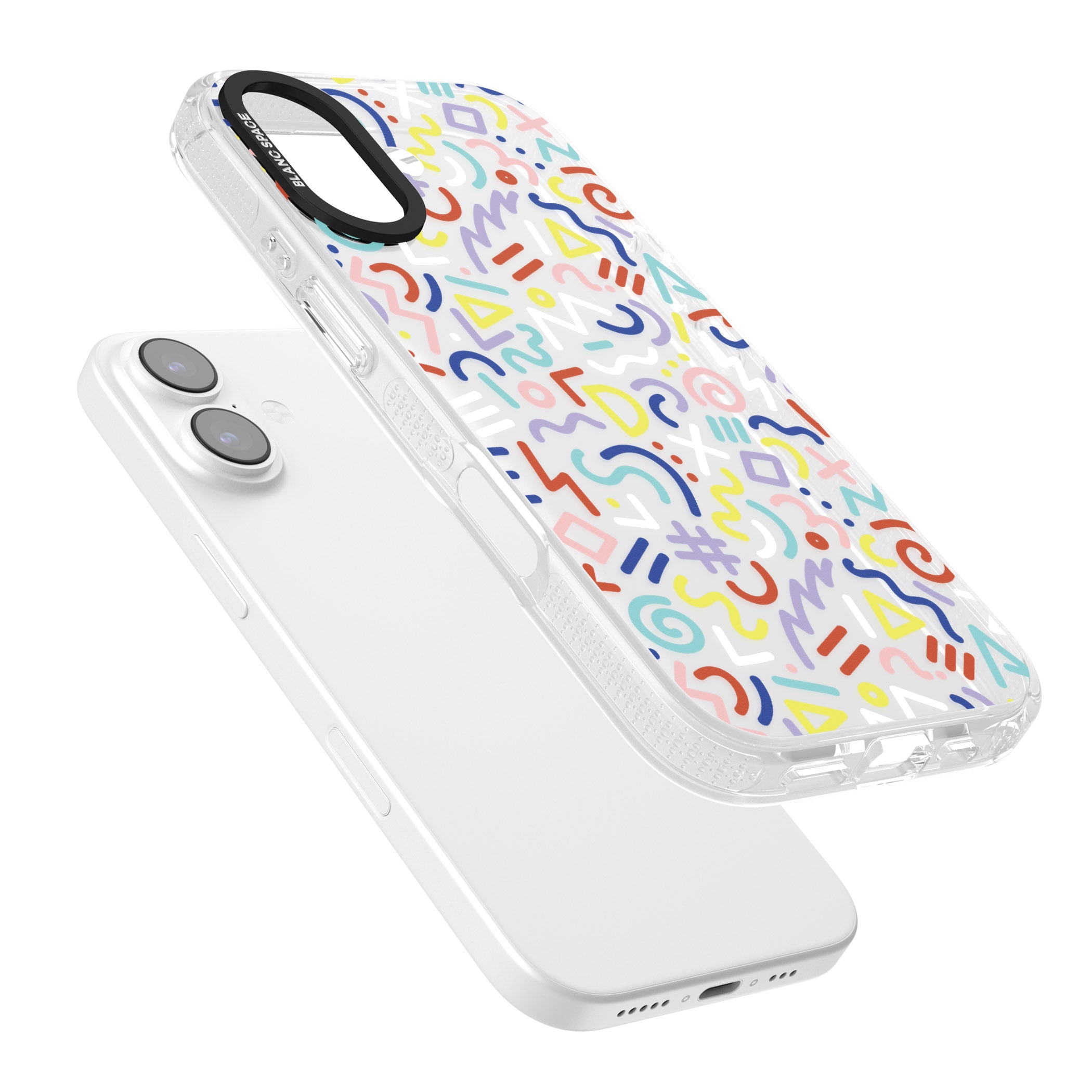 Colorful Retro Pattern iPhone 17 Impact Air Clear Phone Case Colours