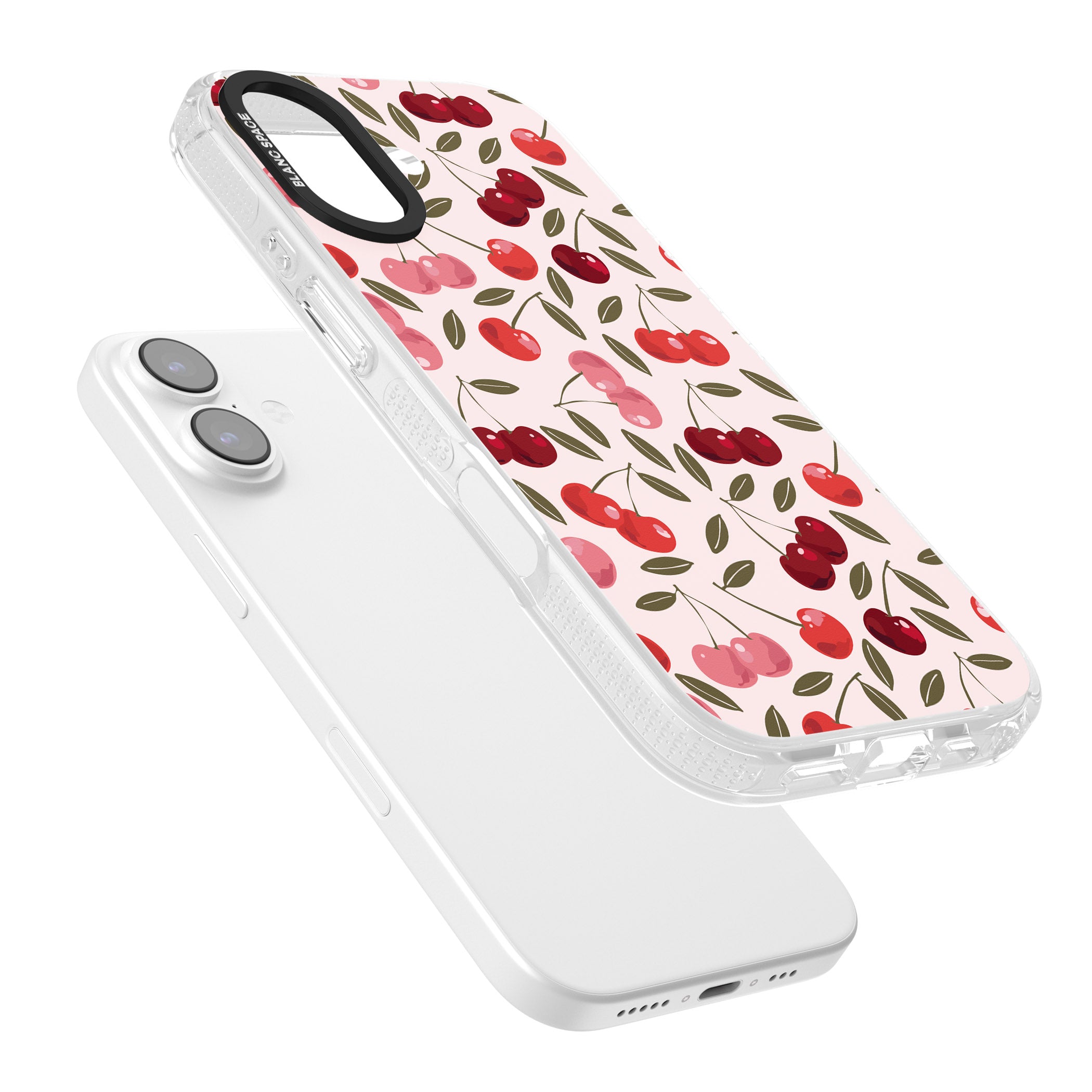 Fruity & Fun Patterns Cherries iPhone 17 Impact Air Clear Phone Case Colours